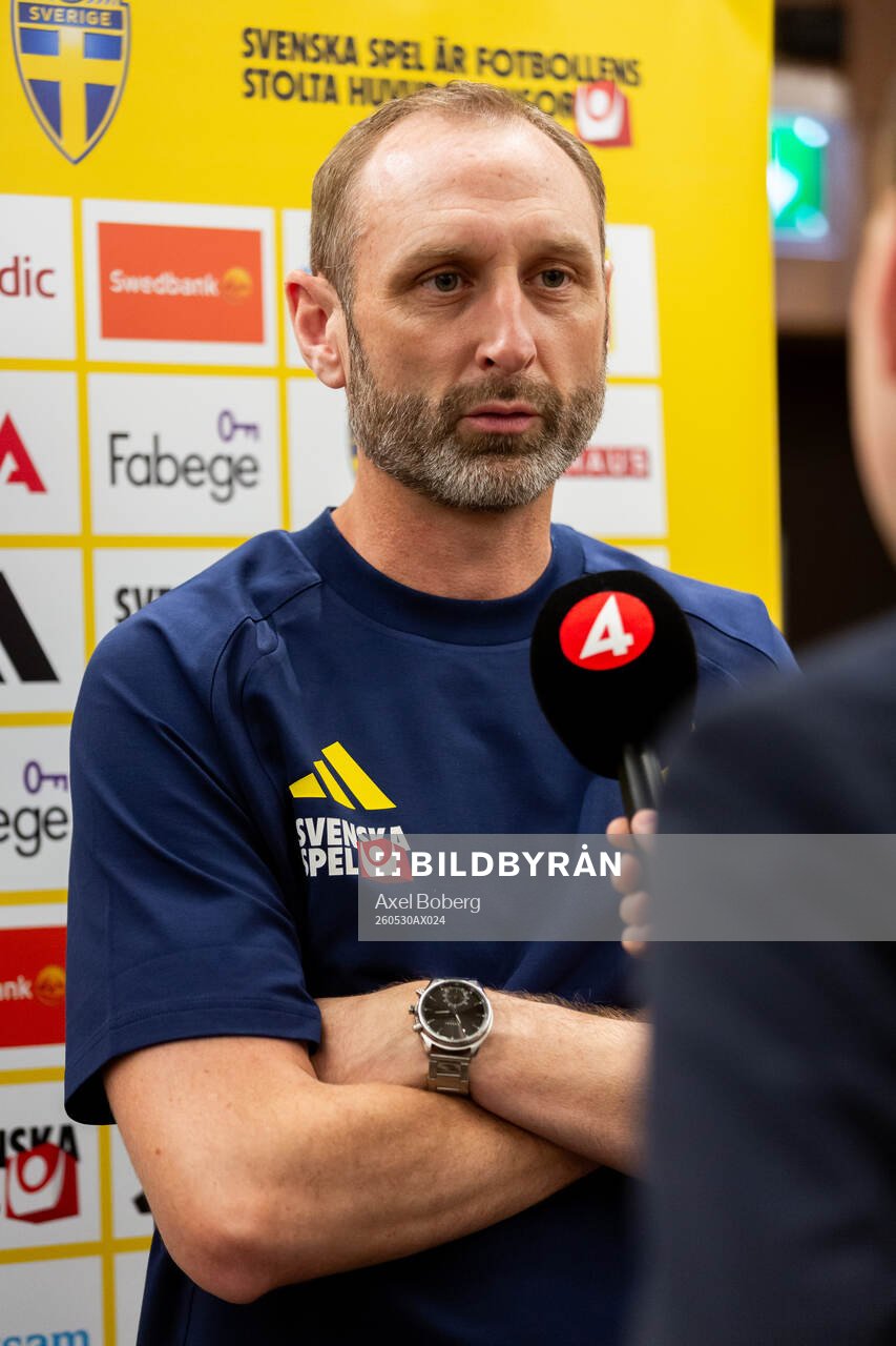 Assistant coach Andreas Georgson of the Swedish national