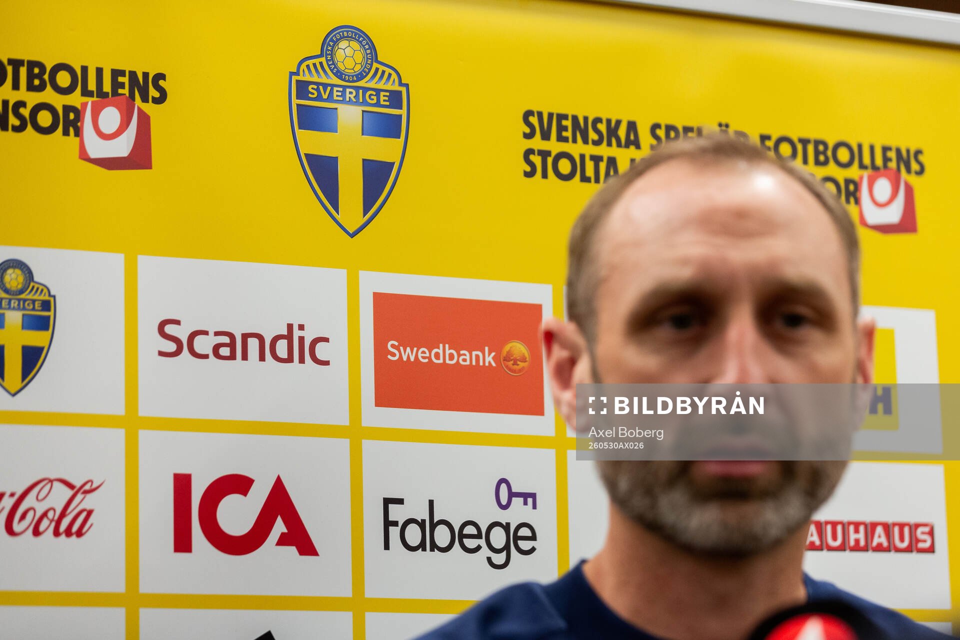 Assistant coach Andreas Georgson of the Swedish national