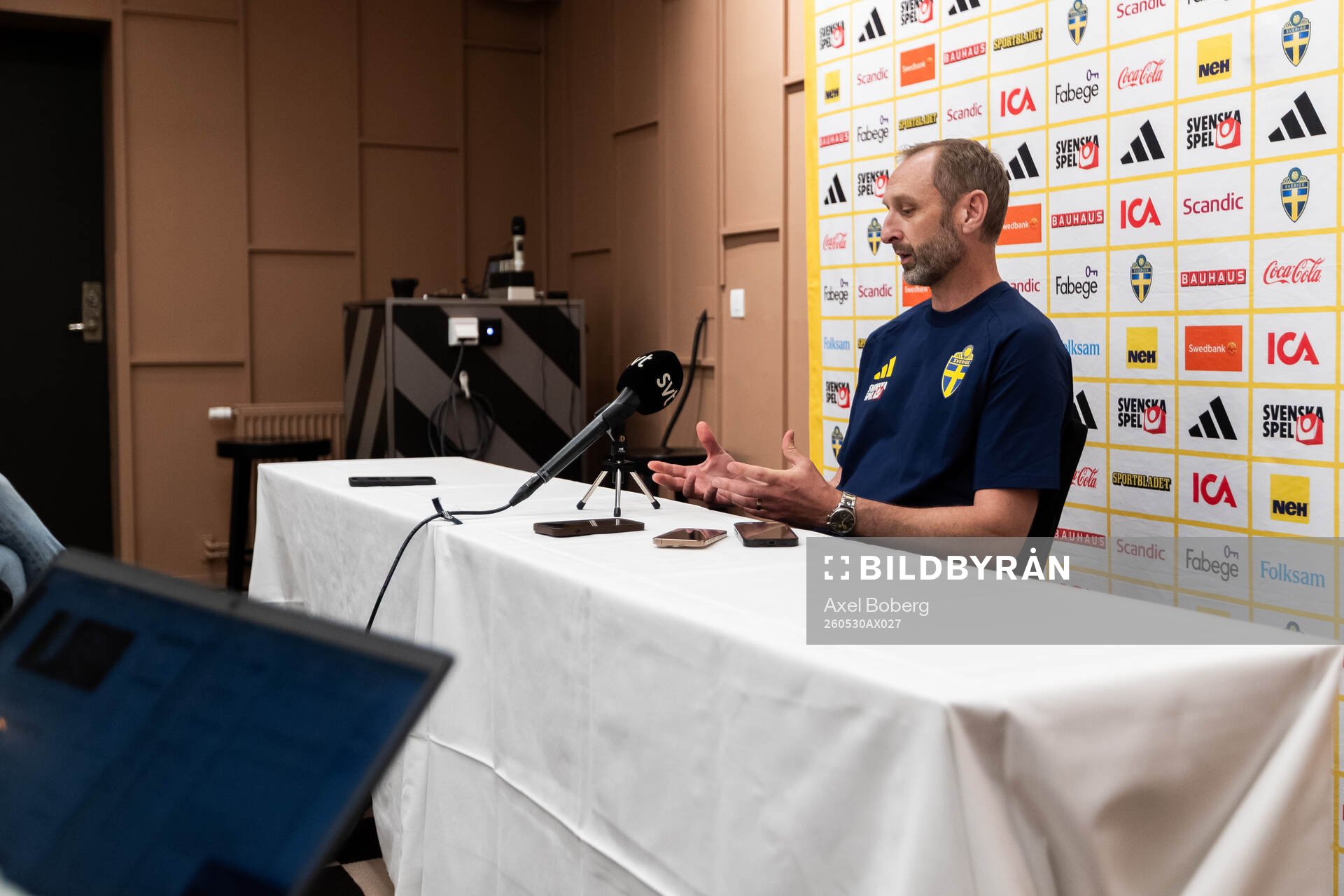 Assistant coach Andreas Georgson of the Swedish national