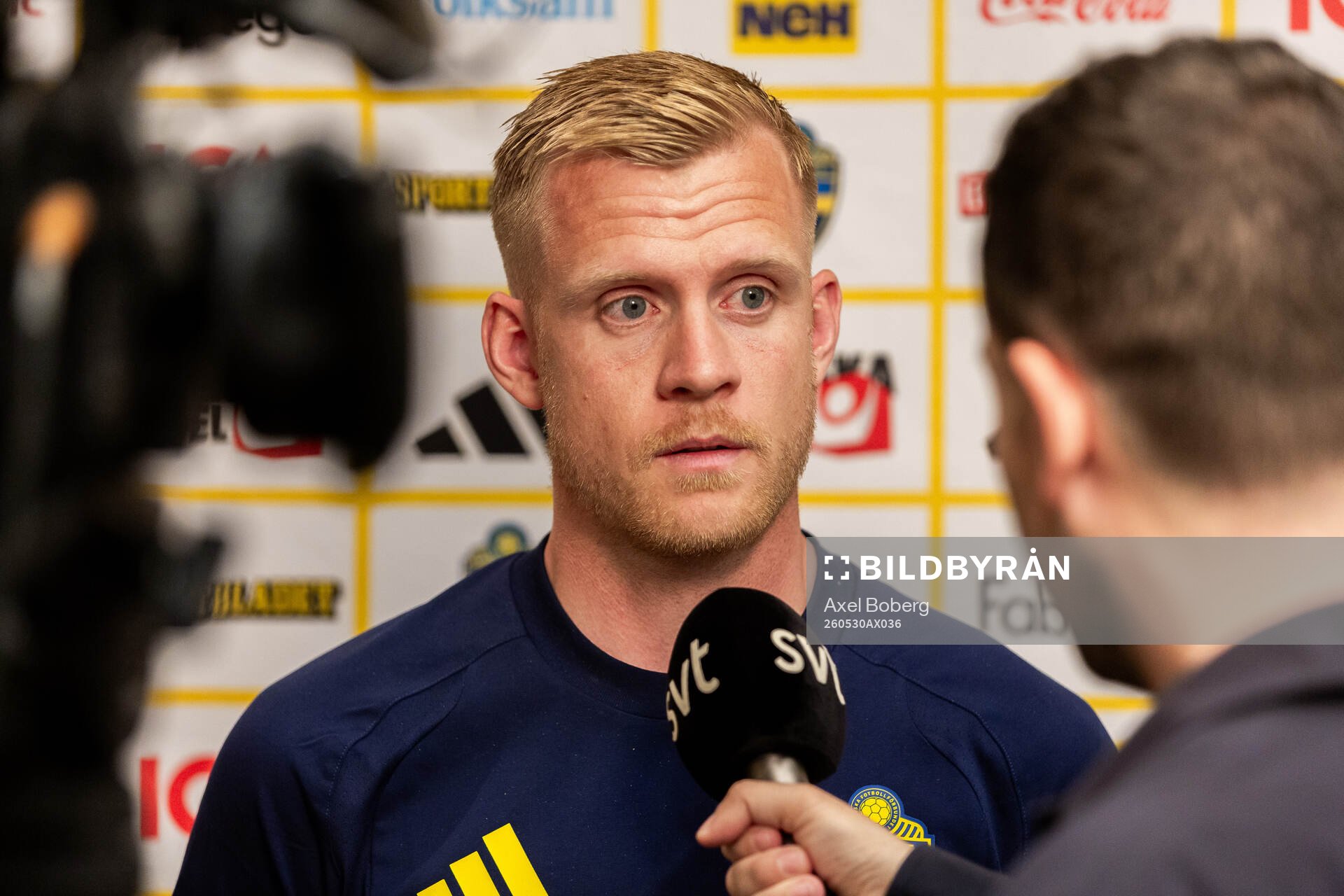 Goalkeeper coach Linus Kandolin of the Swedish national