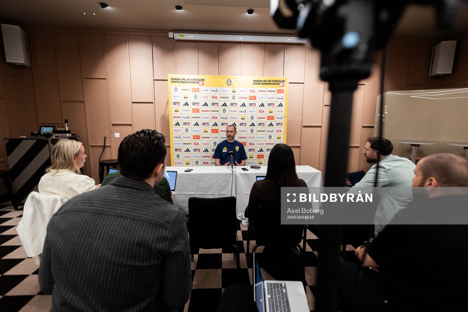 Assistant coach Andreas Georgson of the Swedish national