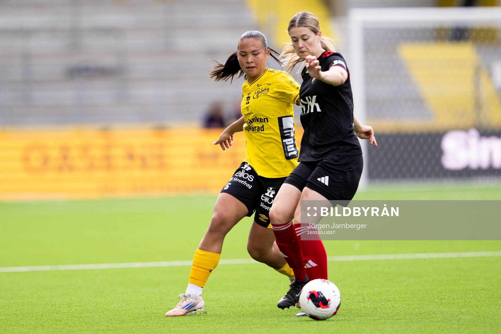 Elfsborgs Matilda Mårtensson och Enskedes Tilda Pingani