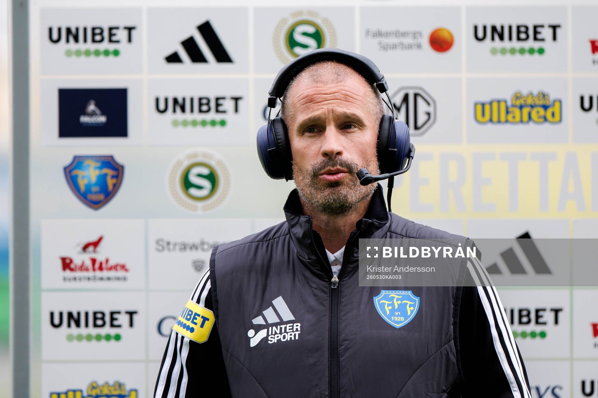 Falkenbergs tränare Christoffer Andersson