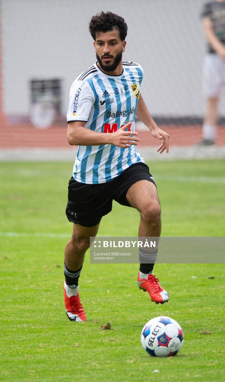 IFK Hässleholms Mustafa Owaid i matchen i division 3