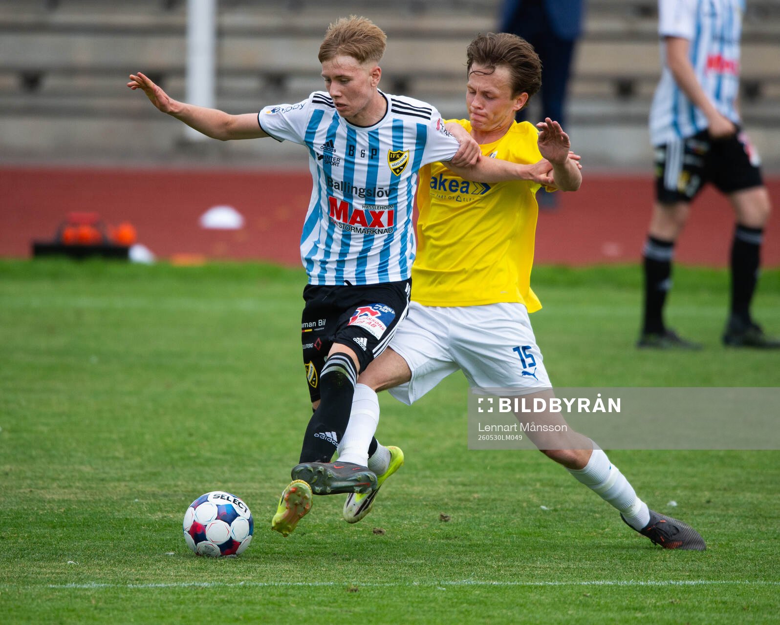 IFK Malmös Timothy Bylund och IFK Hässleholms Axel