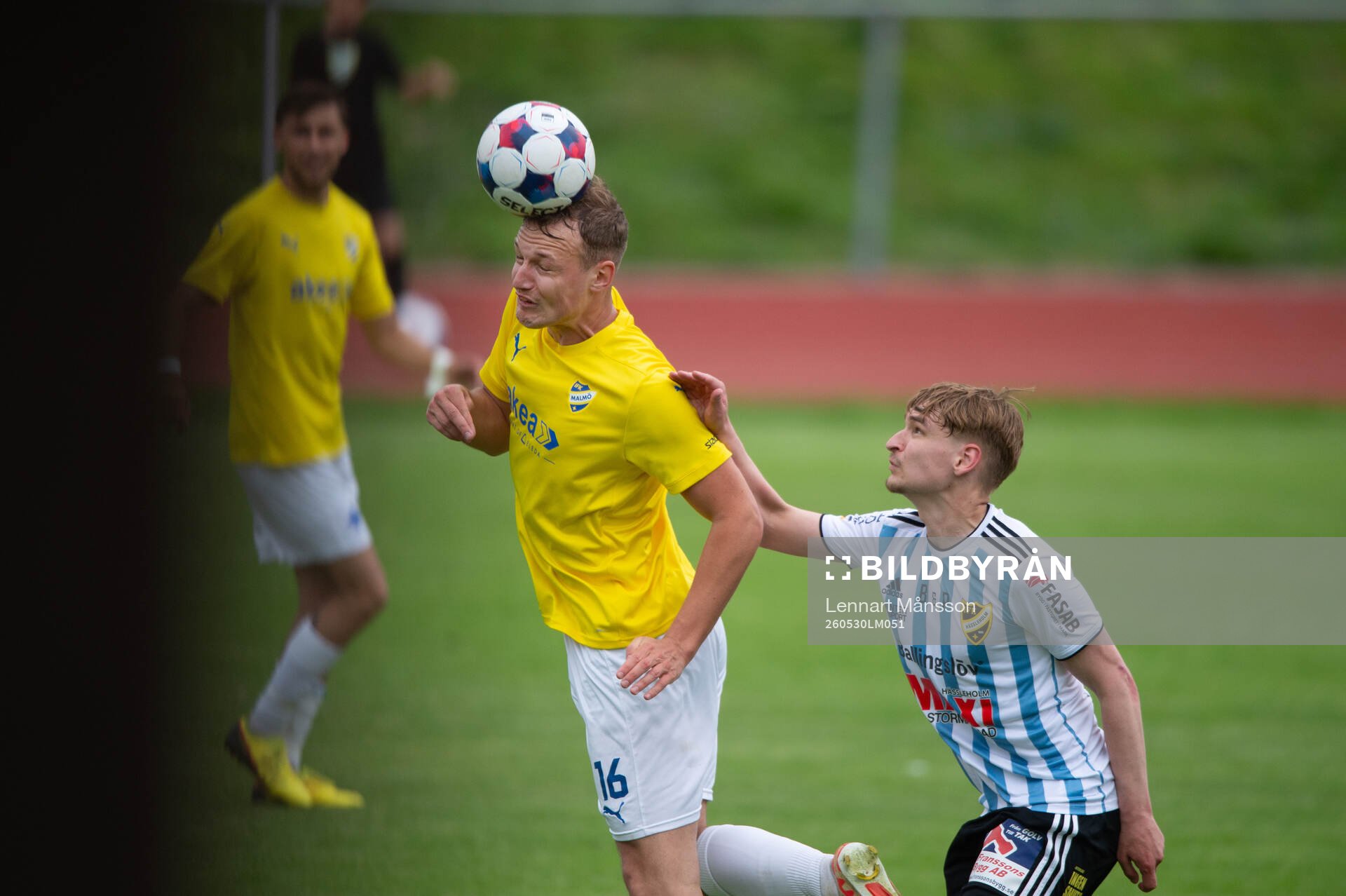 IFK Malmös Isak Sjögren i matchen i division 3 mellan IFK