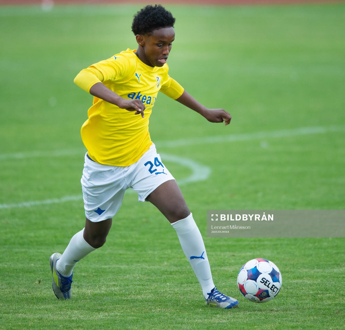 IFK Malmös Sakariya Adan i matchen i division 3 mellan IFK
