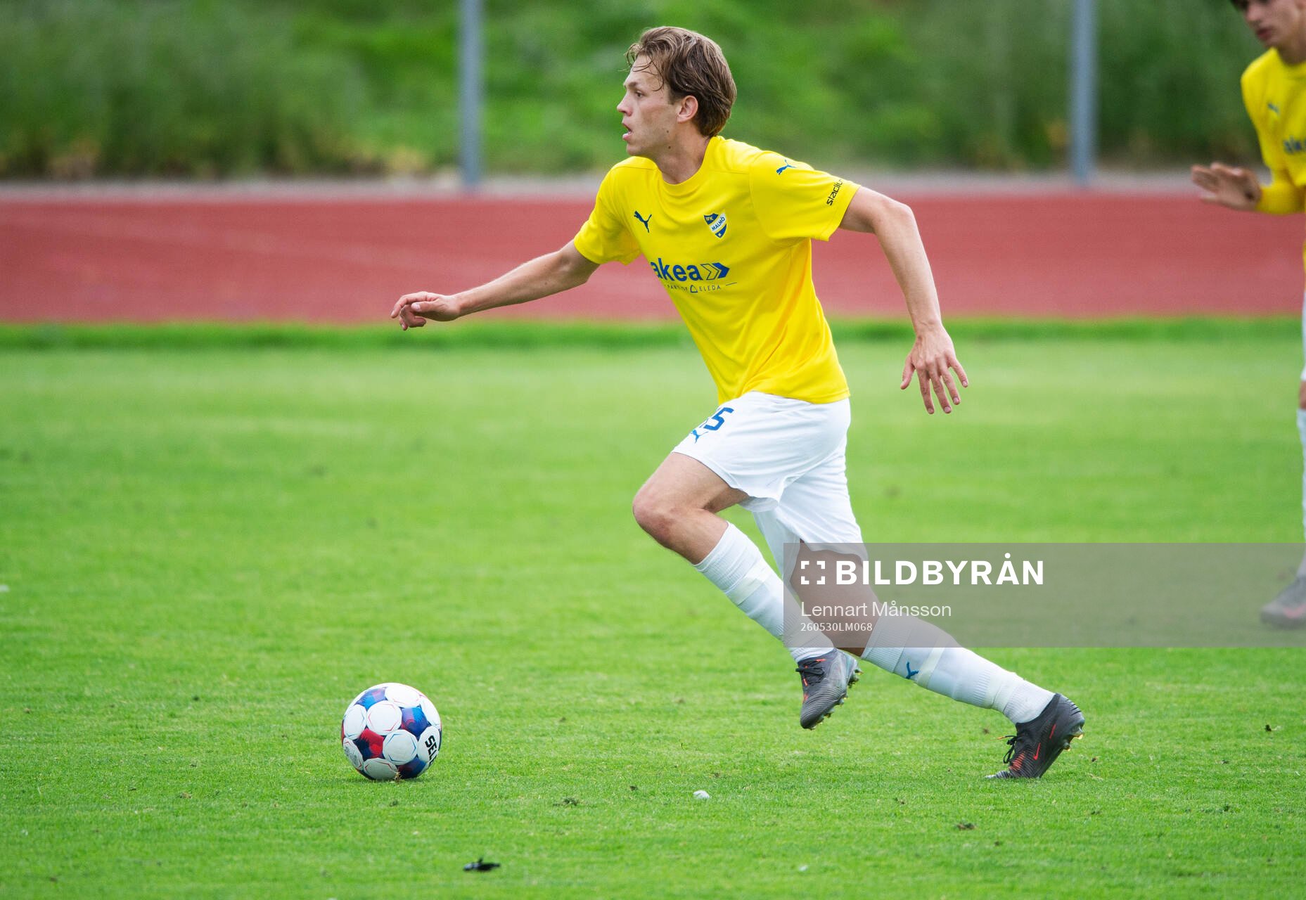 IFK Malmös Timothy Bylund i matchen i division 3 mellan