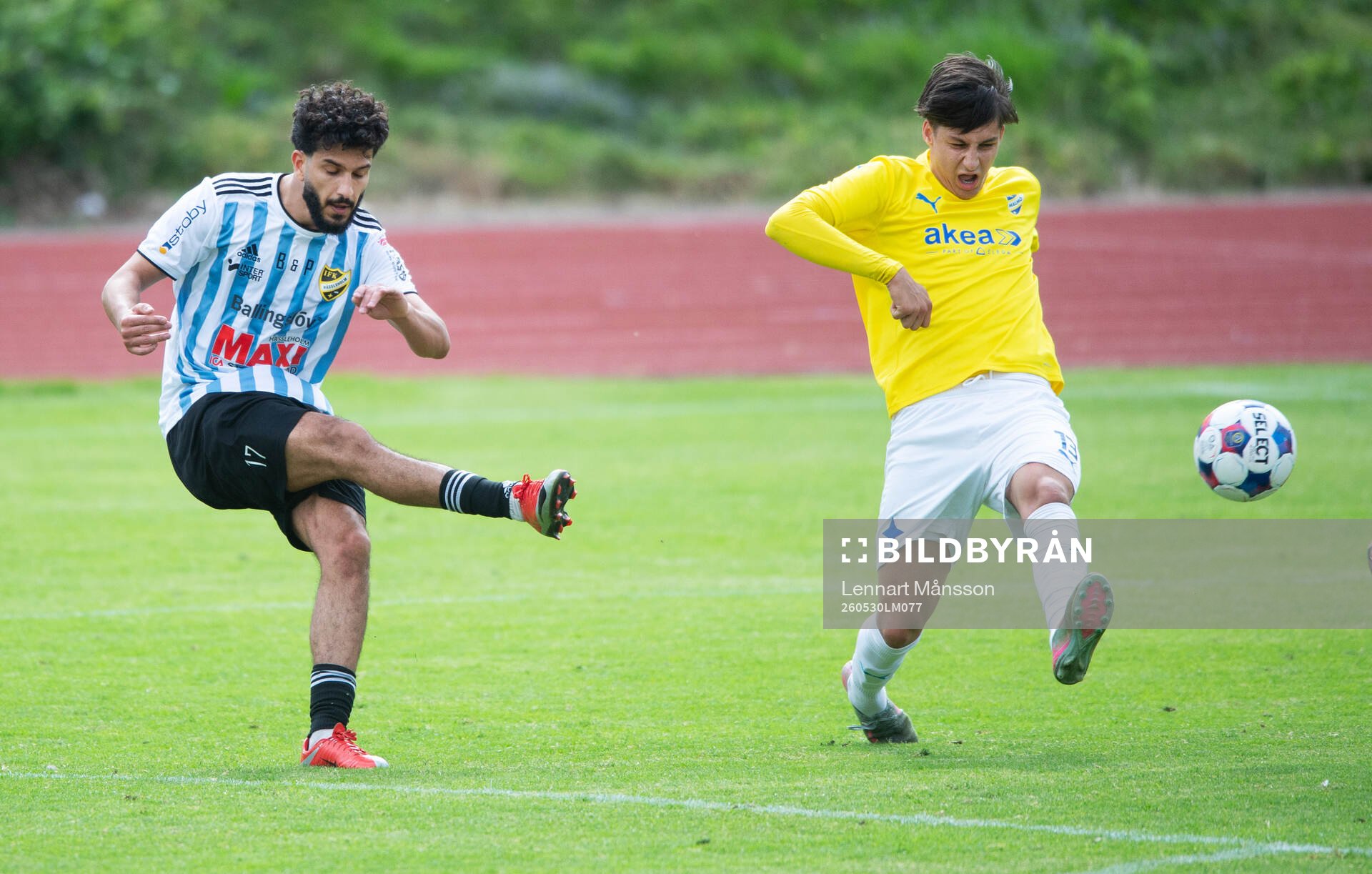 IFK Hässleholms Mustafa Owaid i matchen i division 3