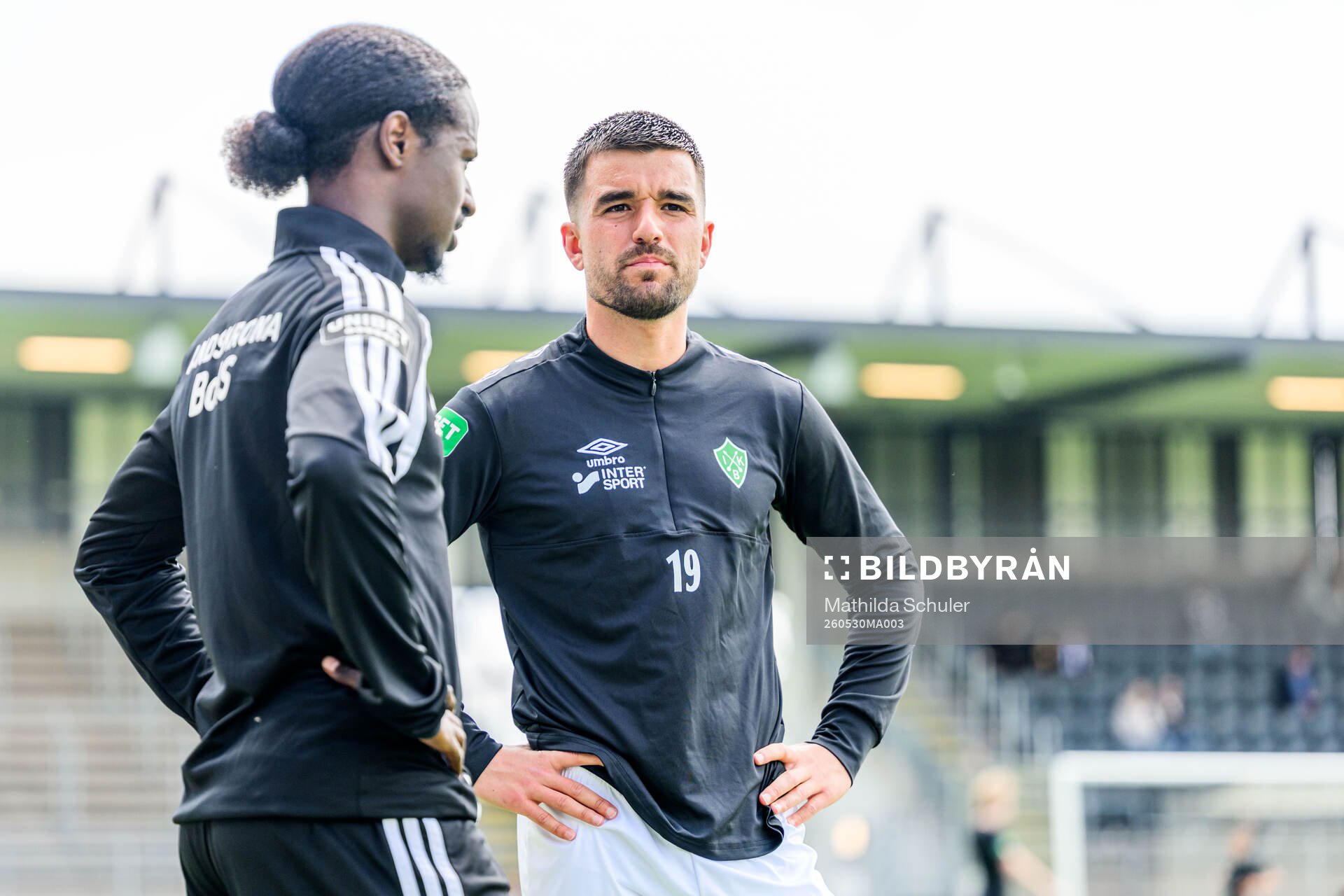 Landskronas Max'Med Omar Mohamed och Brages Haris Brkic