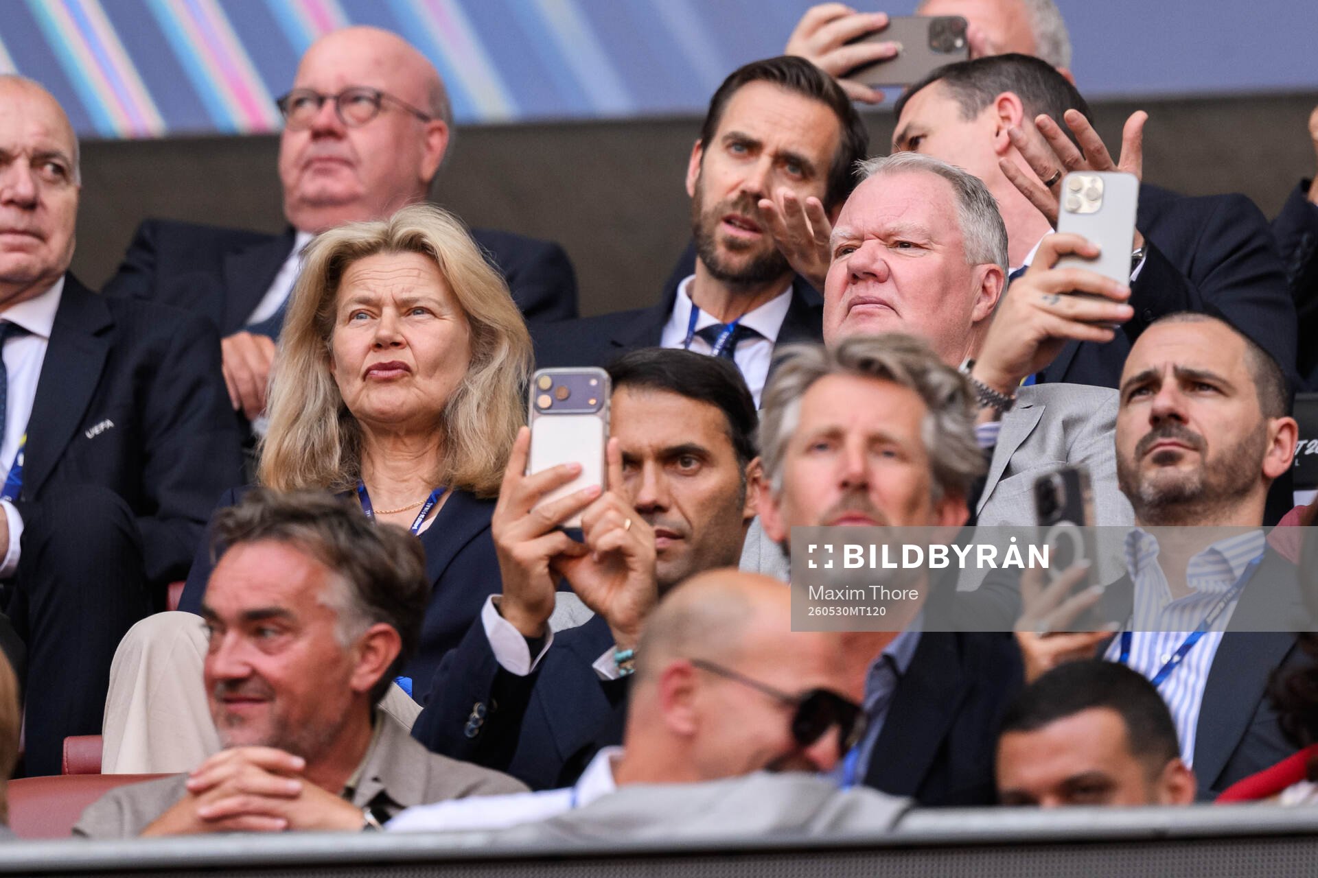 Karl-Erik Nilsson in the stands