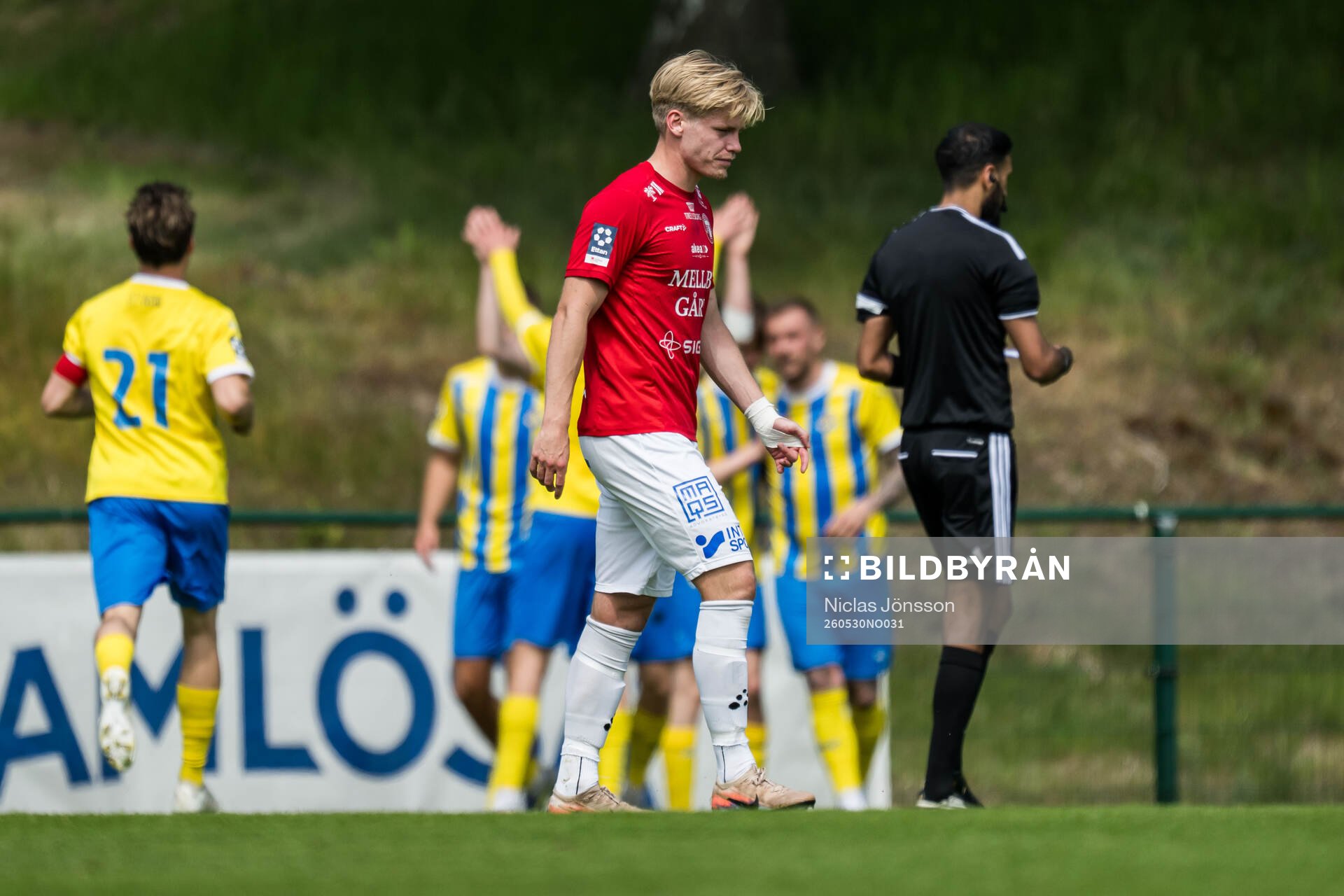 Trelleborgs Oskar Ruuska deppar
