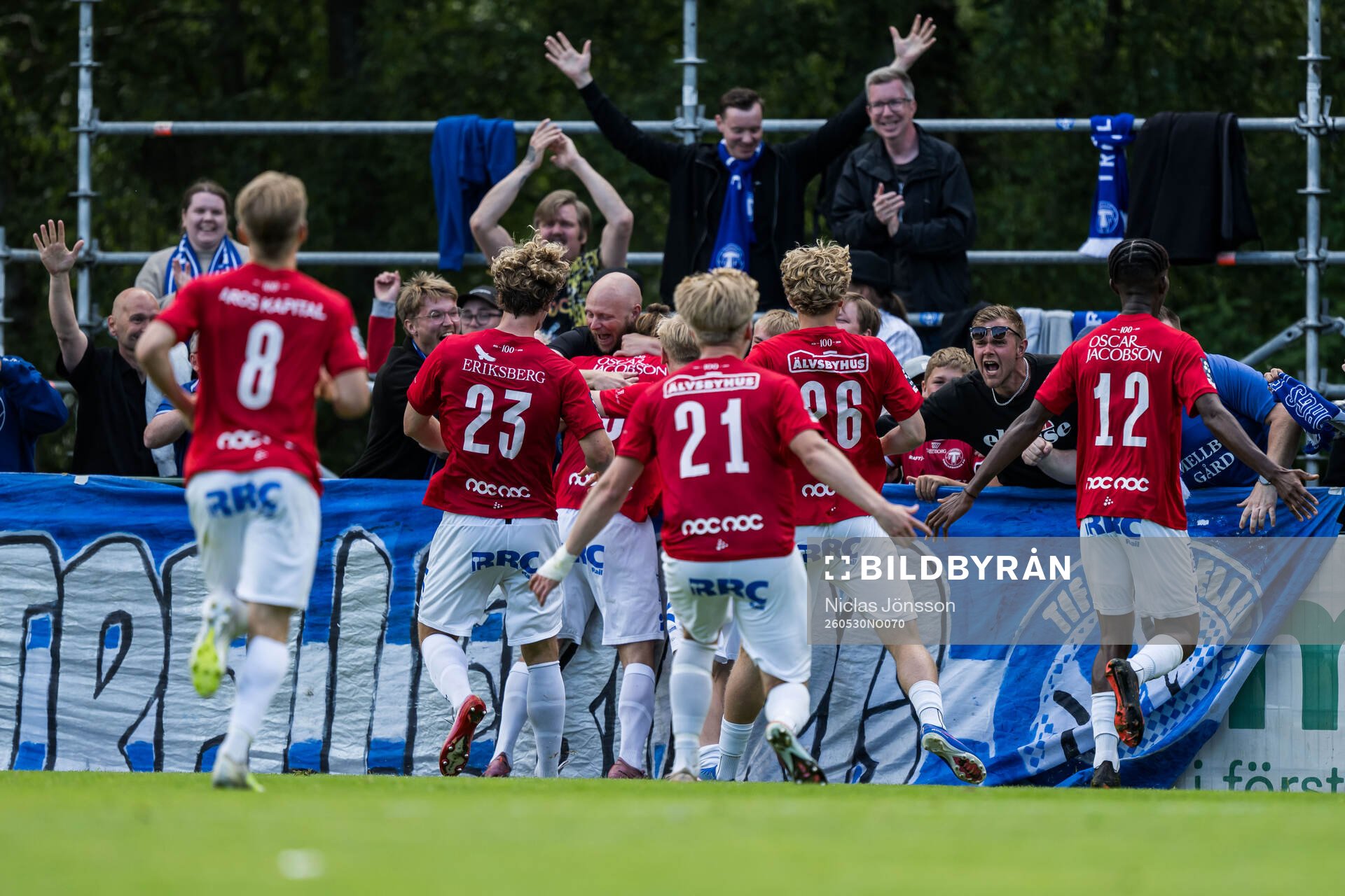 Trelleborgsspelarna jublar