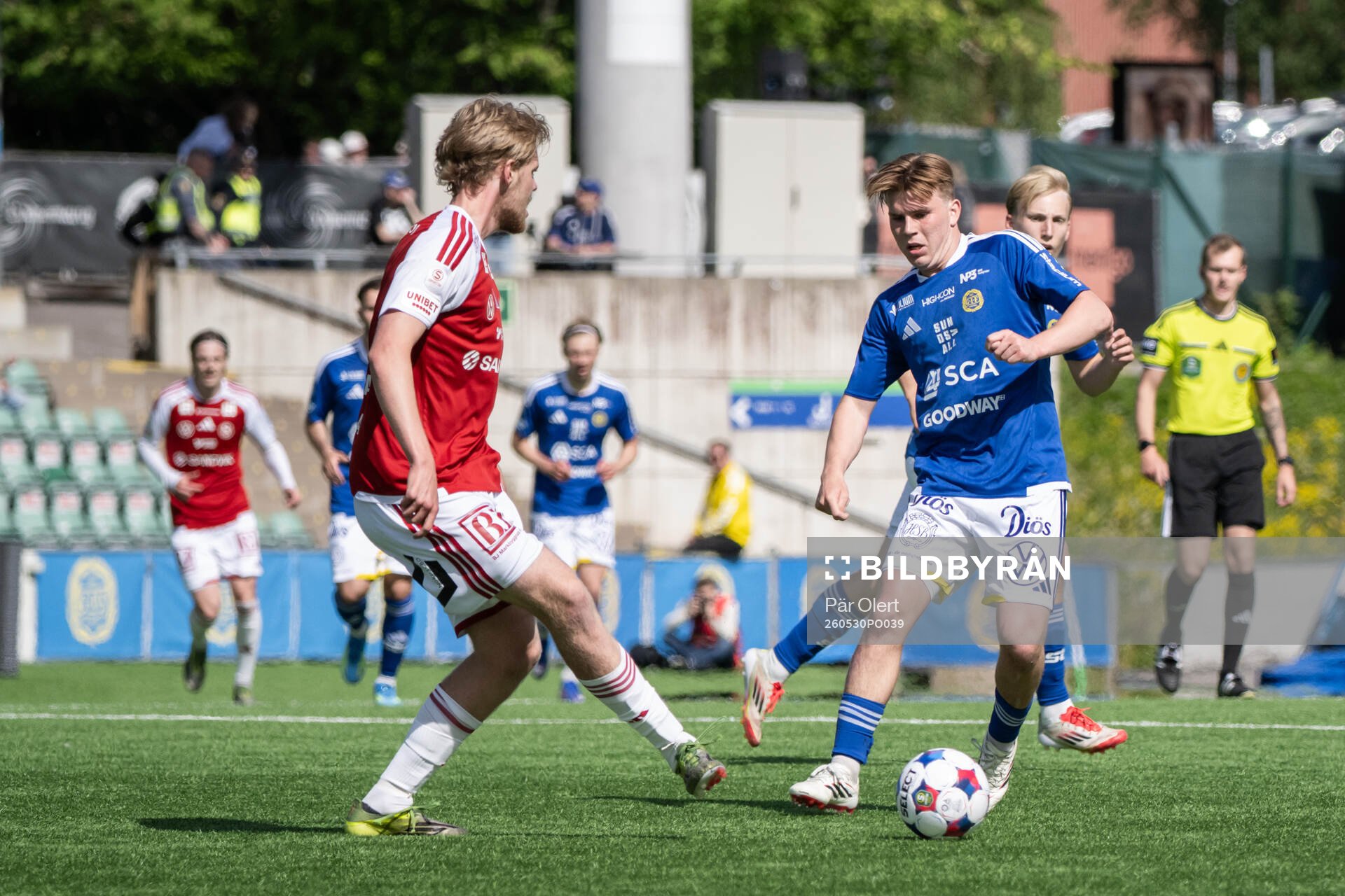 Sandvikens Viggo van der Laan och GIF Sundsvalls Jeremiah