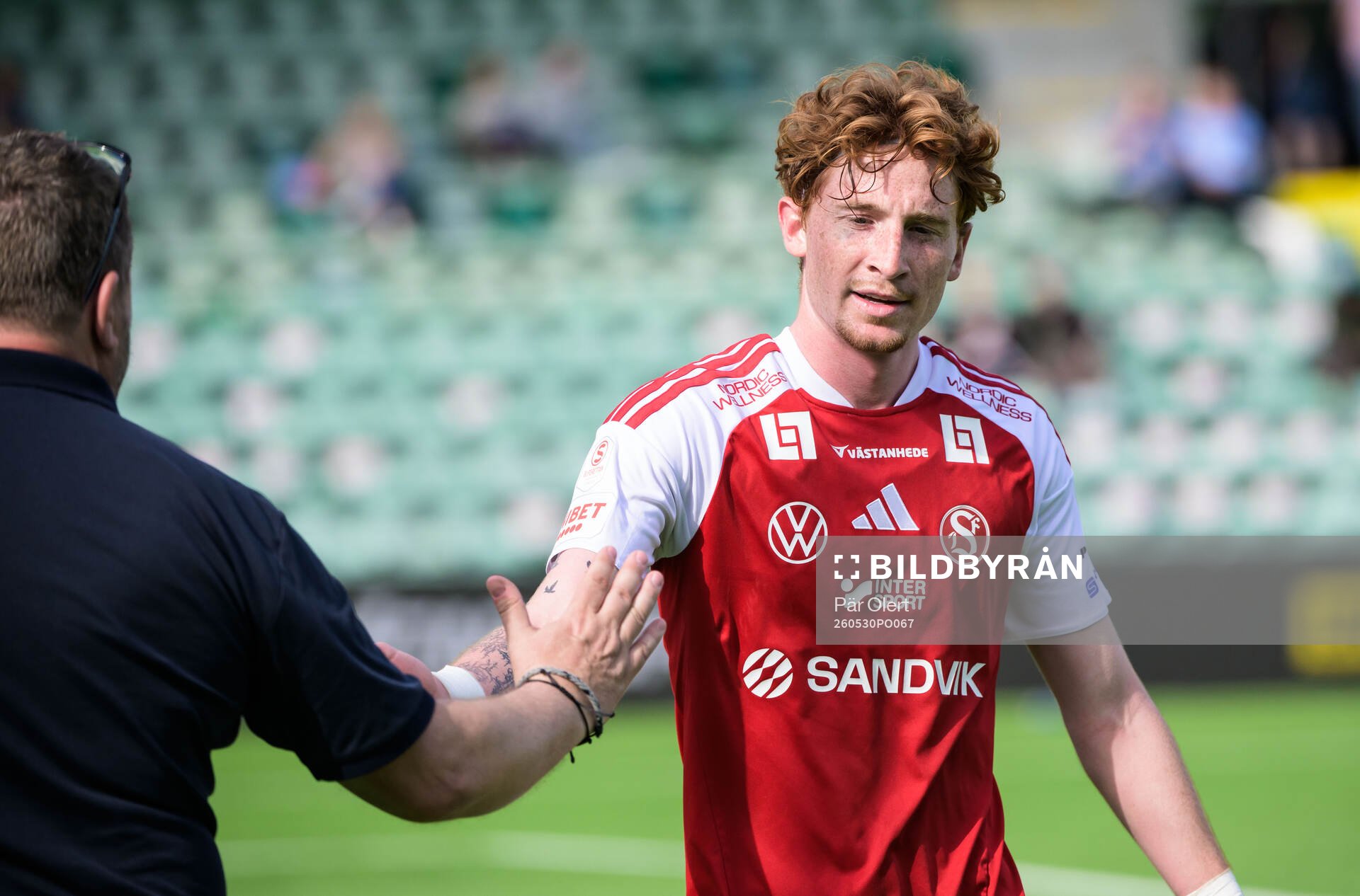 Sandvikens Alan Carleton jublar