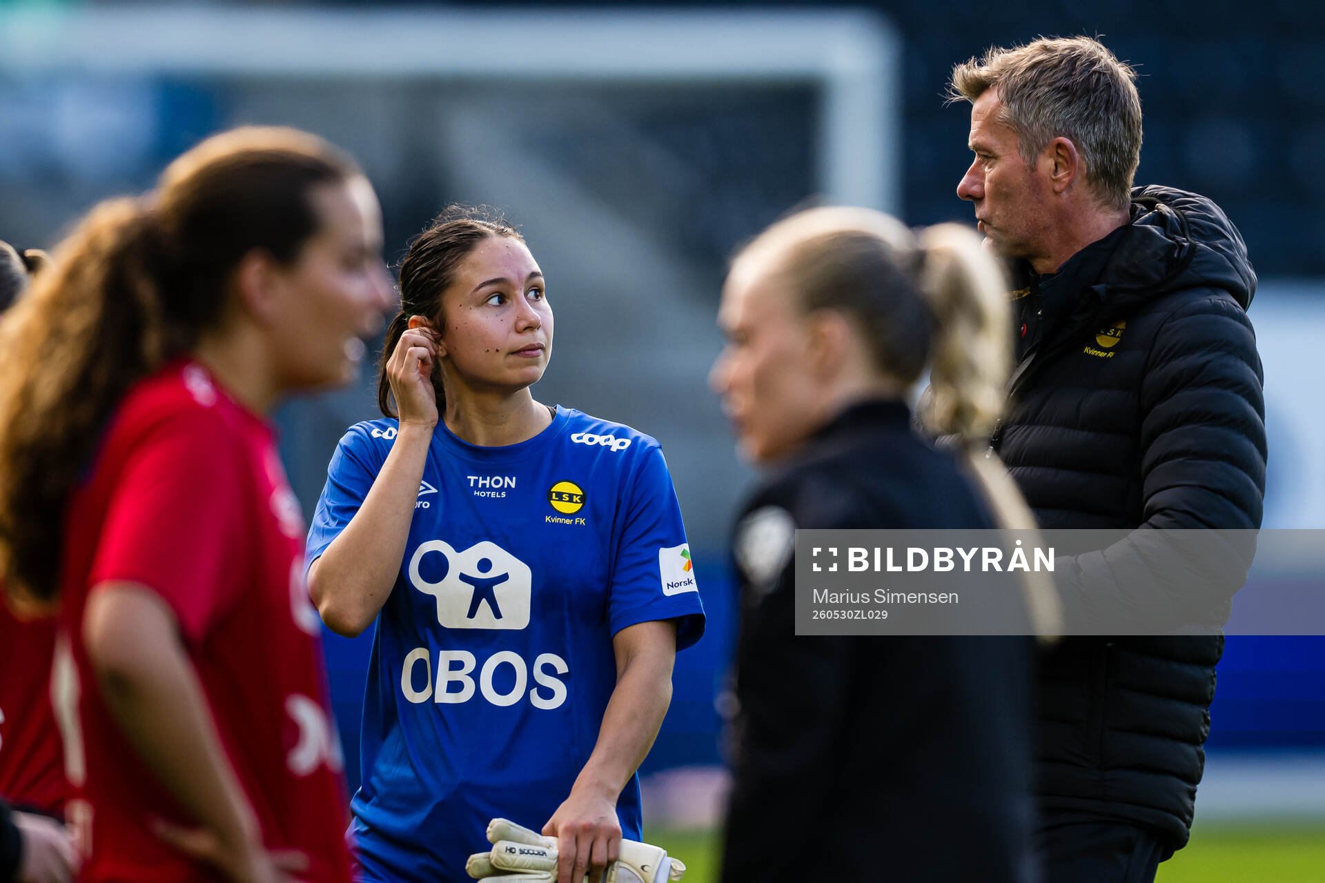 Sara Kristine Bantan Eggesvik and head coach Andre