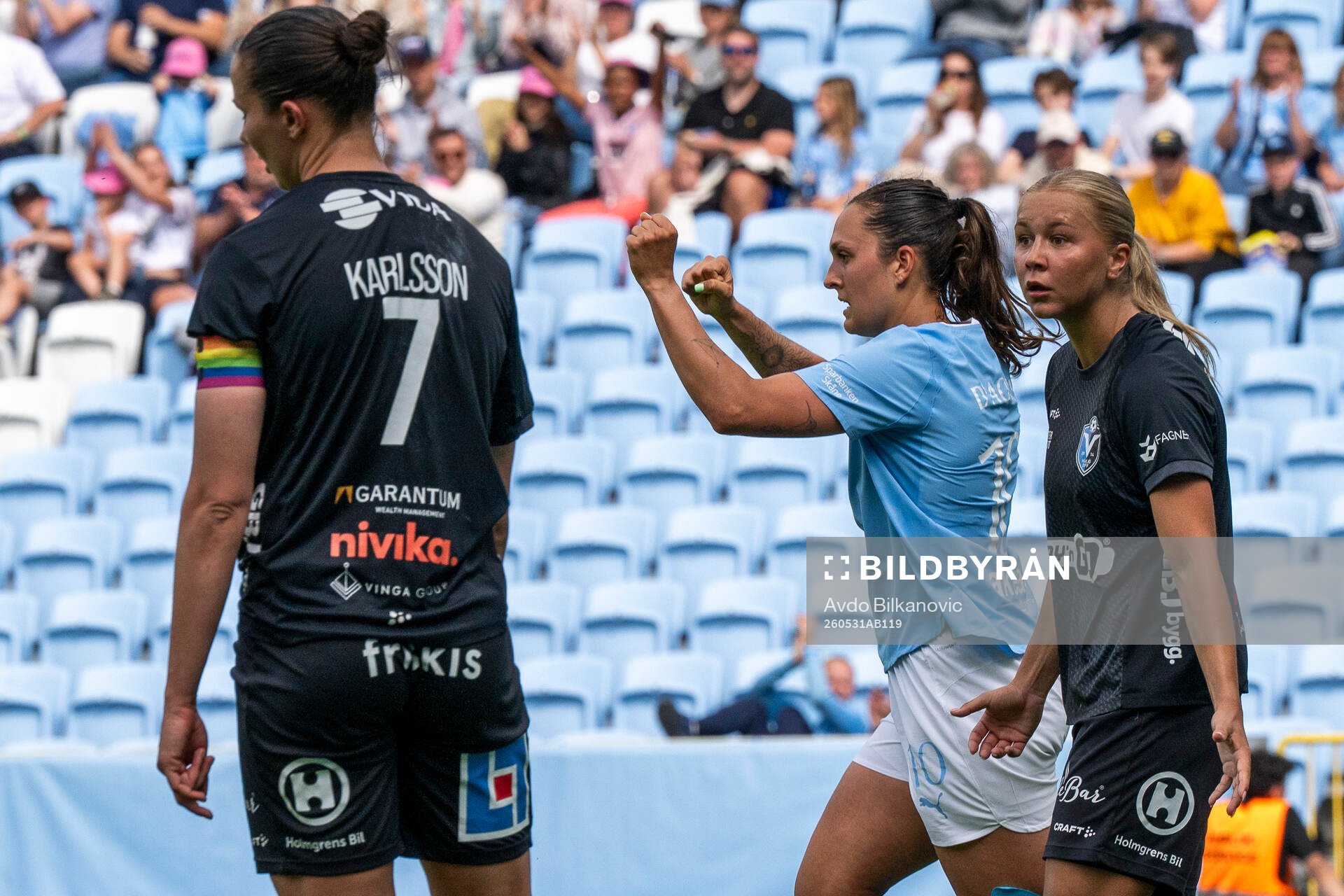 Malmö FFs Isabella DCAquila jublar