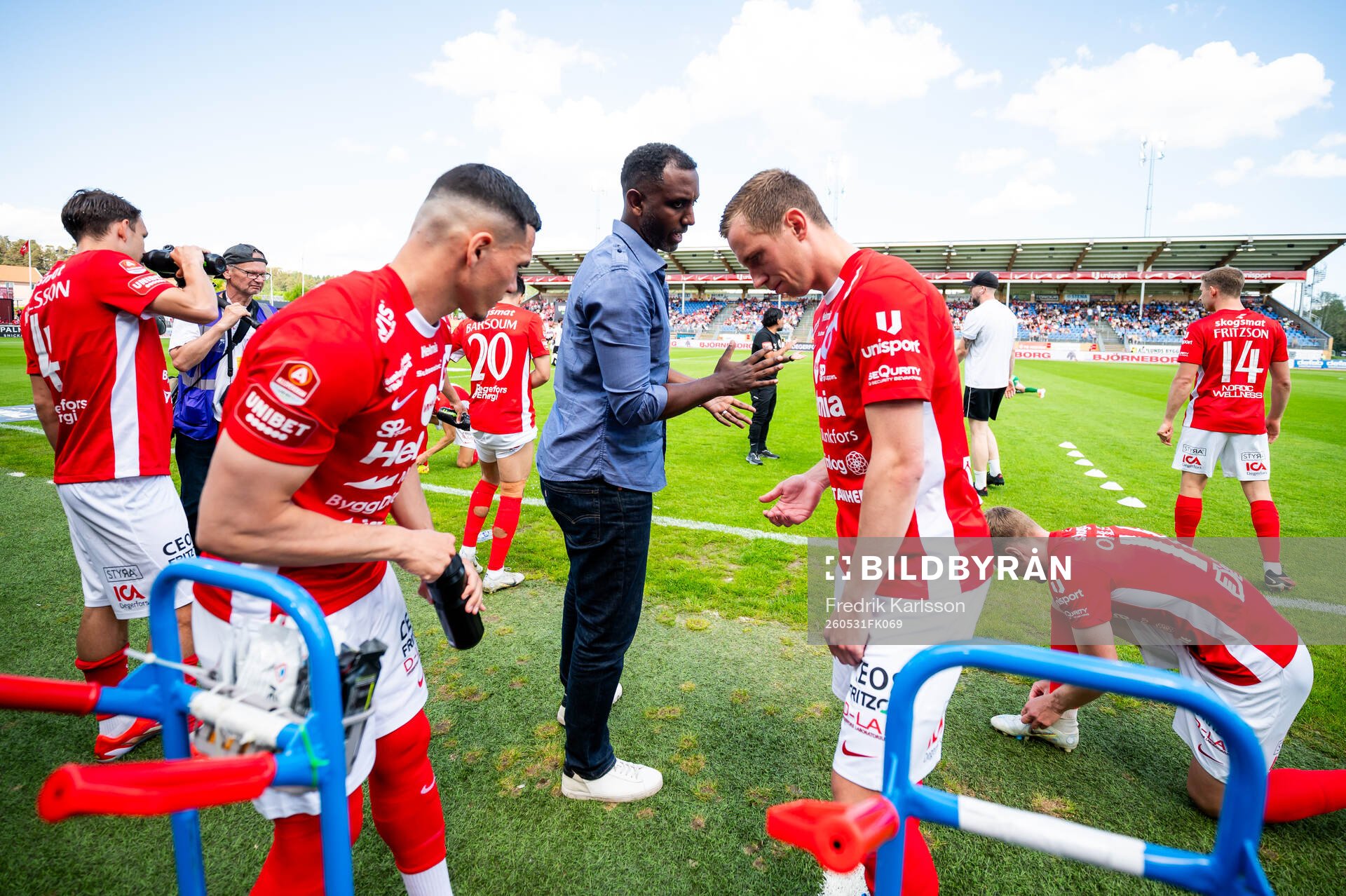 Degerfors Arman Taranis och Erik Lindell i samtal med