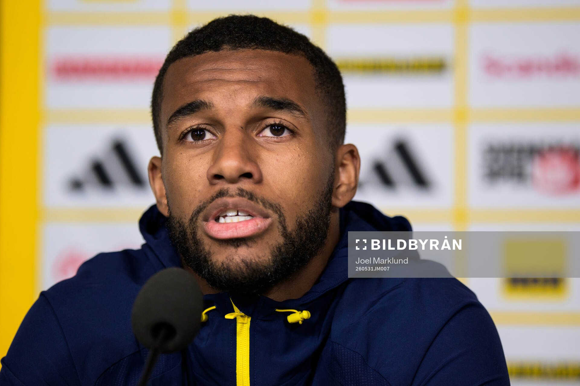 Isak Hien of the Swedish national football team