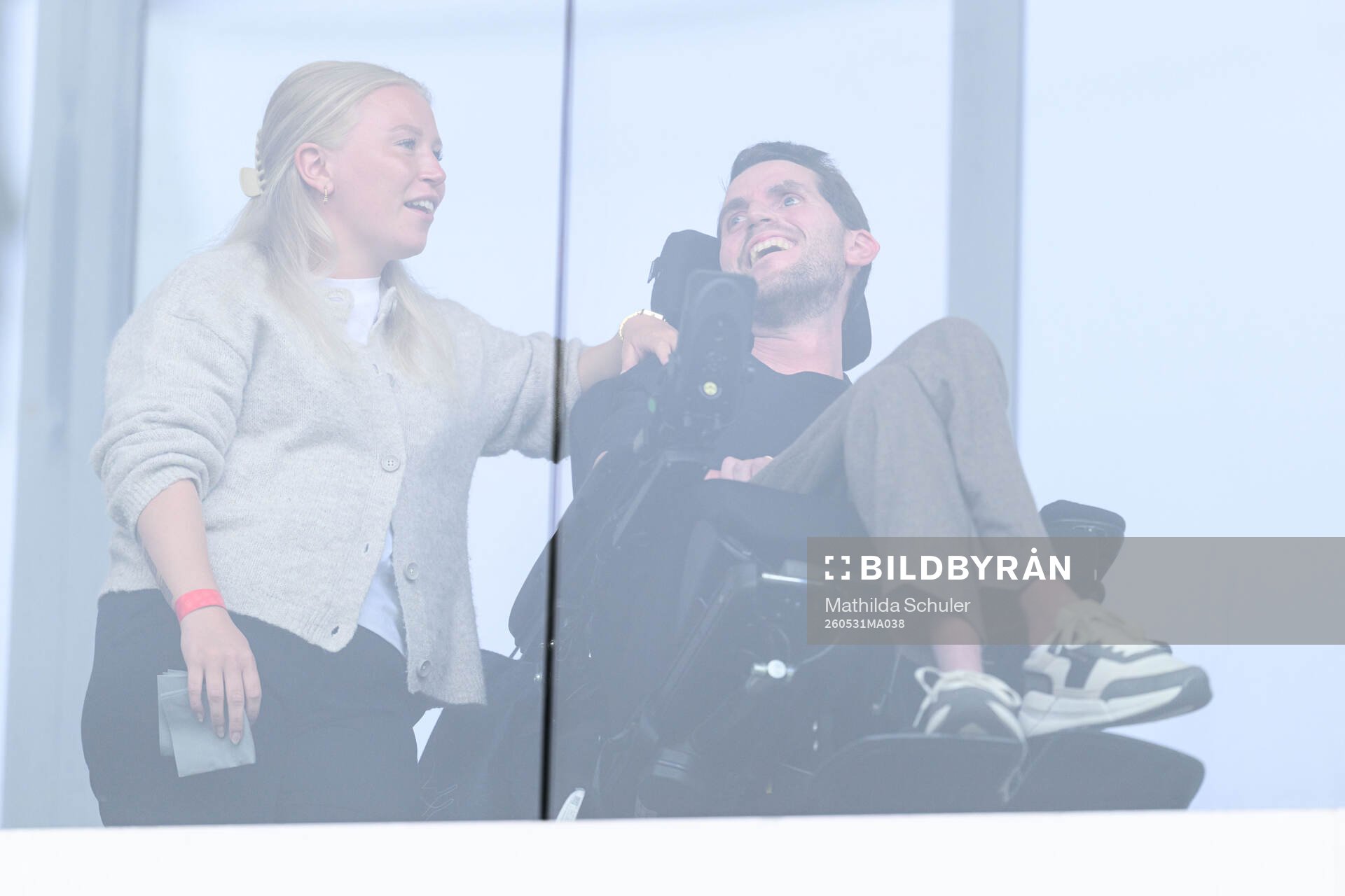 Jesper Björkman på läktaren