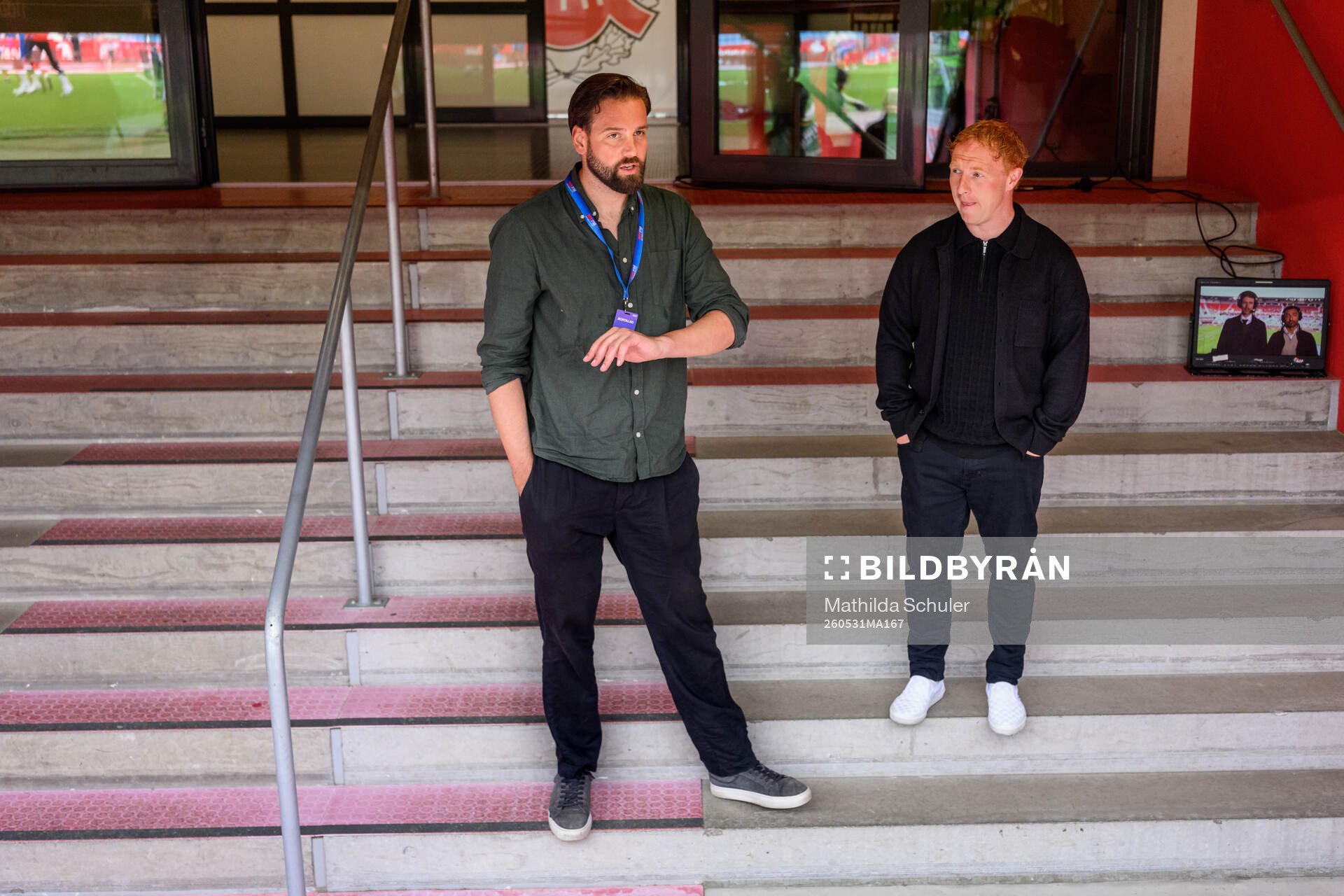 Helsingborgs tekniske chef Mikael Dahlberg och manager