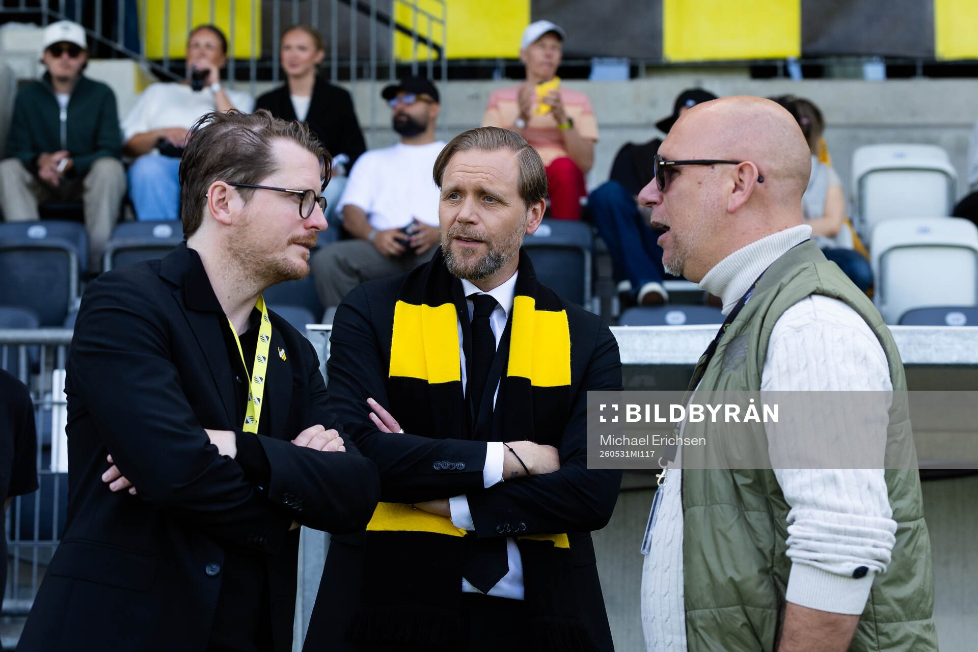 Häckens sportchef Erik Friberg, klubbchef Marcus Jodin och