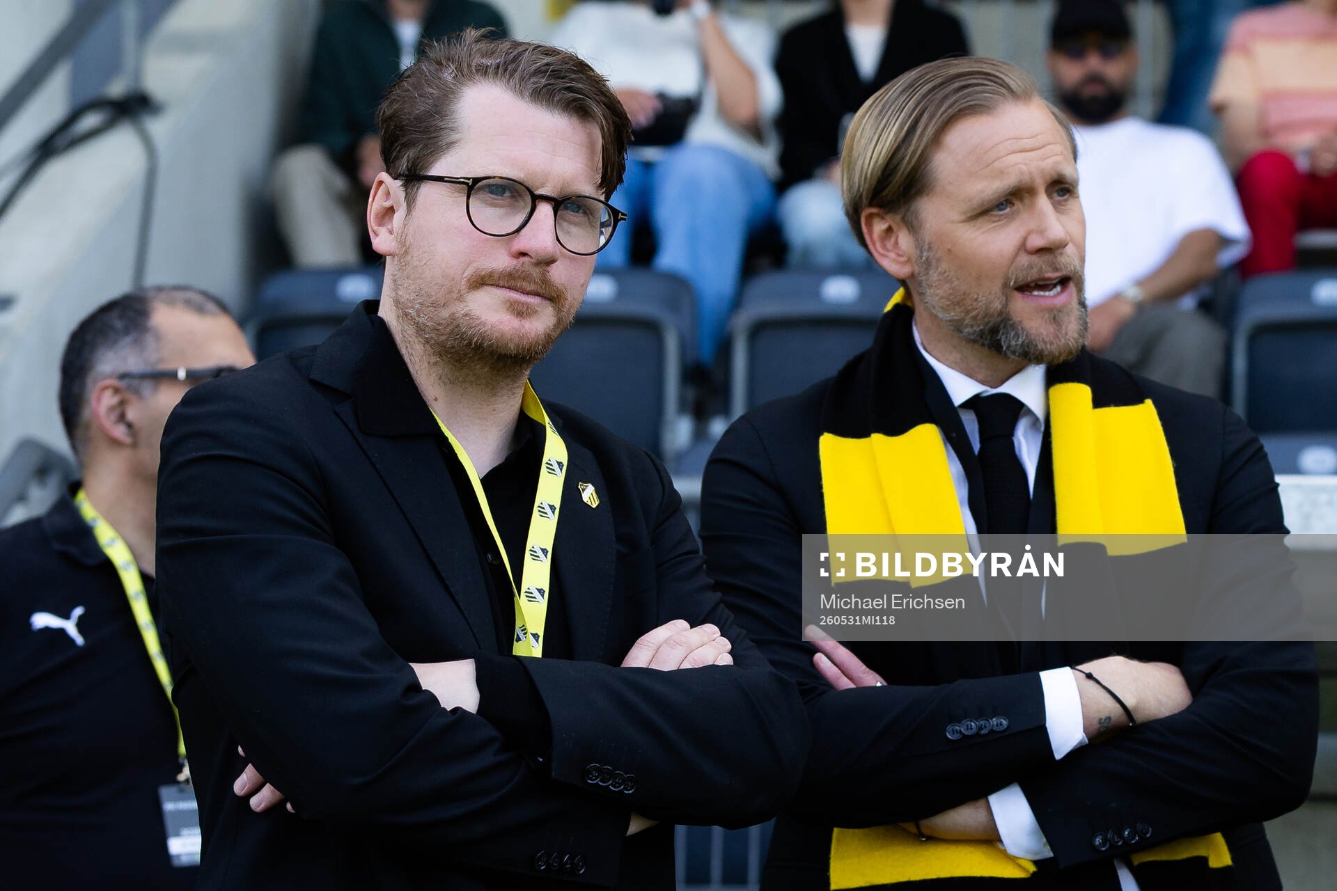 Häckens sportchef Erik Friberg och klubbchef Marcus Jodin