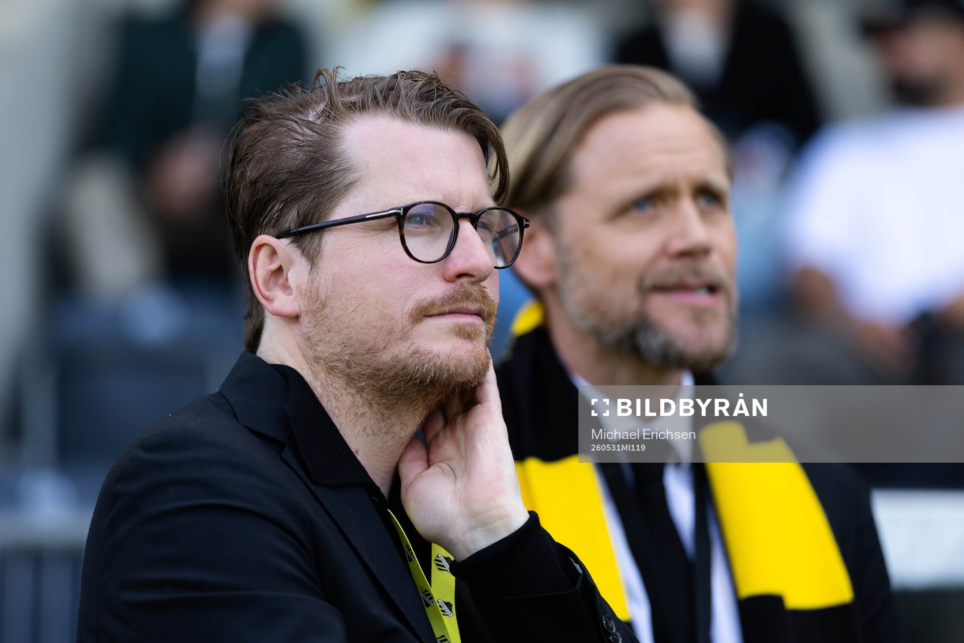 Häckens sportchef Erik Friberg och klubbchef Marcus Jodin
