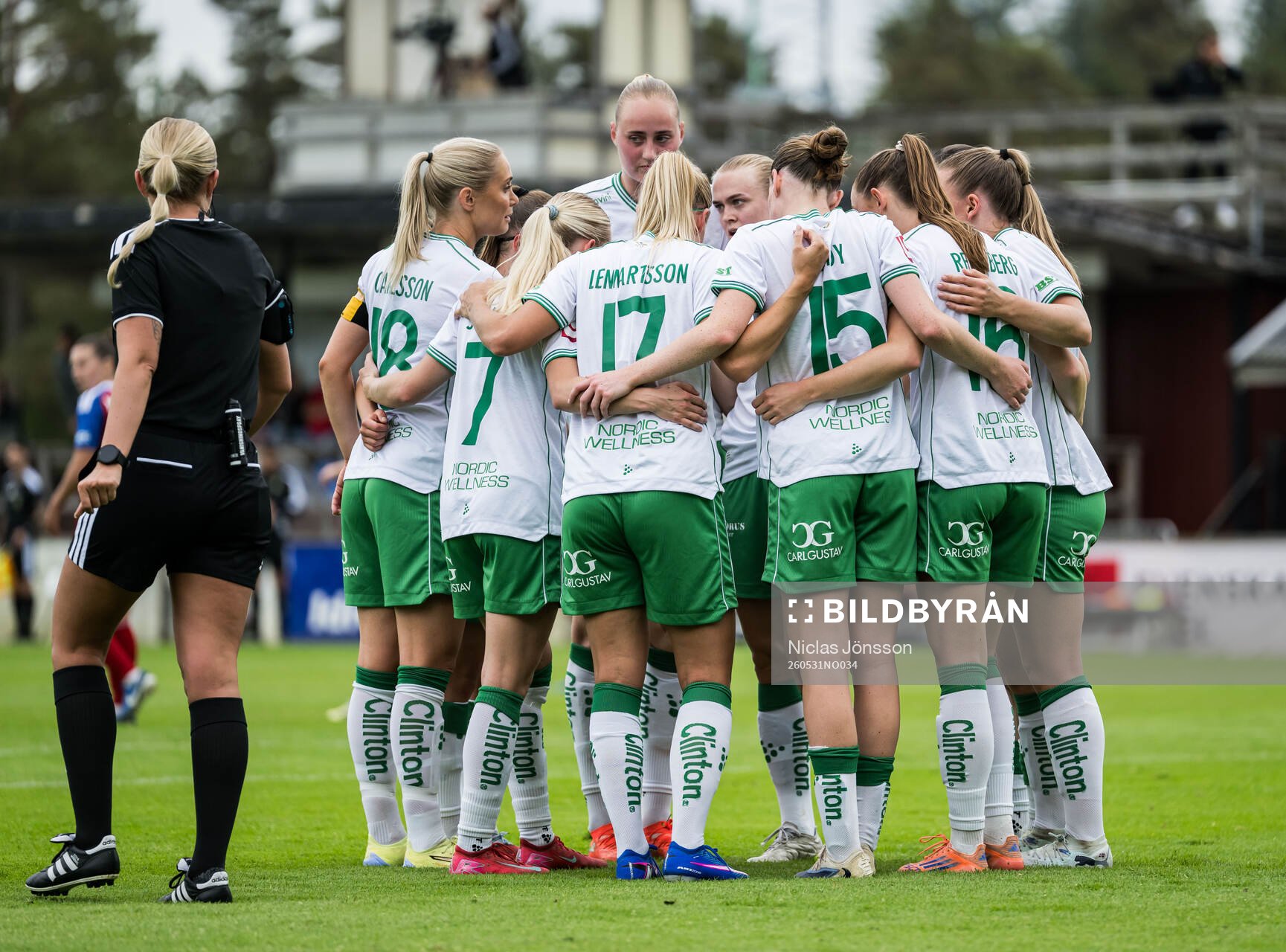 Hammarby spelarna jublar