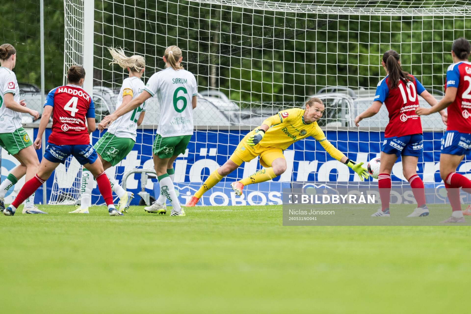 Hammarbys målvakt Melina Loeck