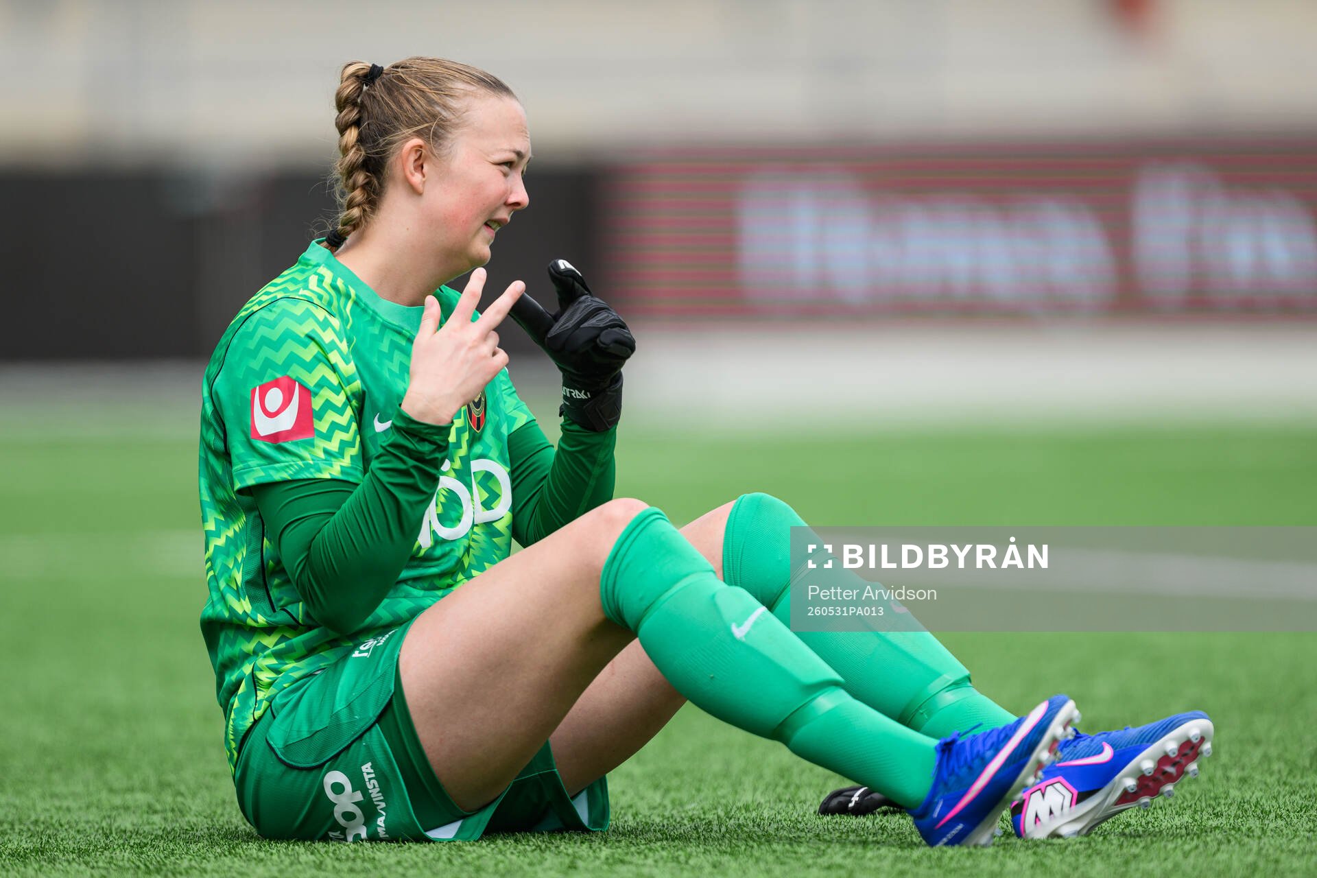 Brommapojkarnas målvakt Clara Ekstrand