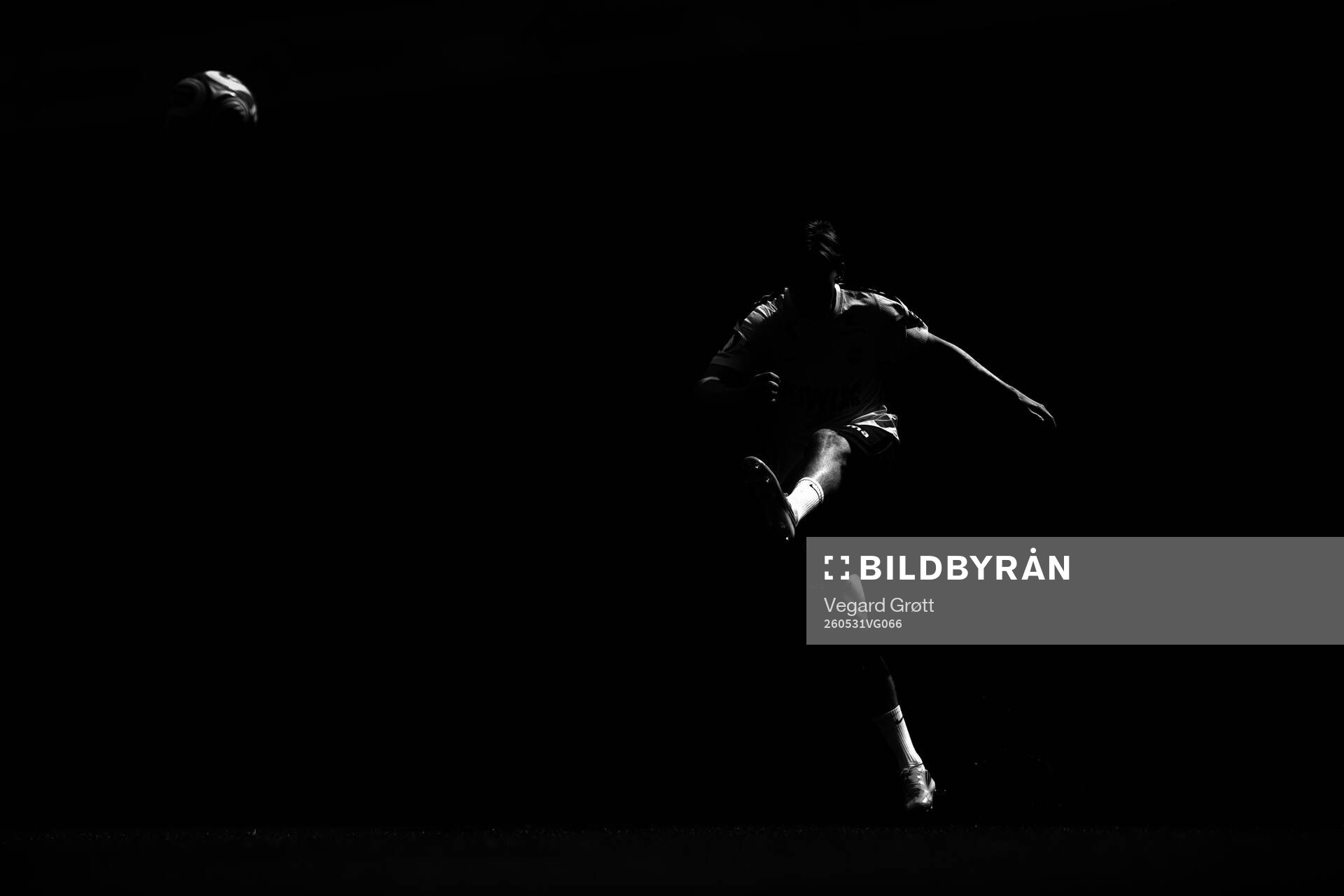 The silhouette of David Møller Wolfe of the Norwegian