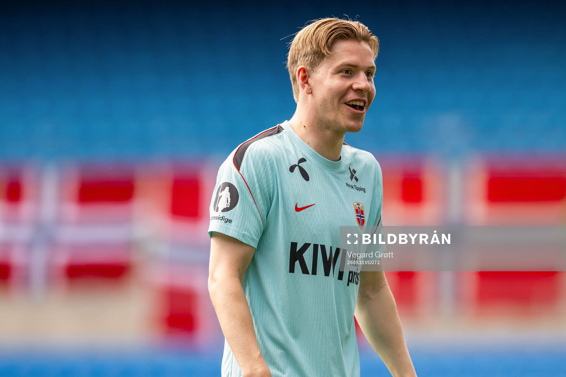 Jens Petter Hauge of the Norwegian national football team
