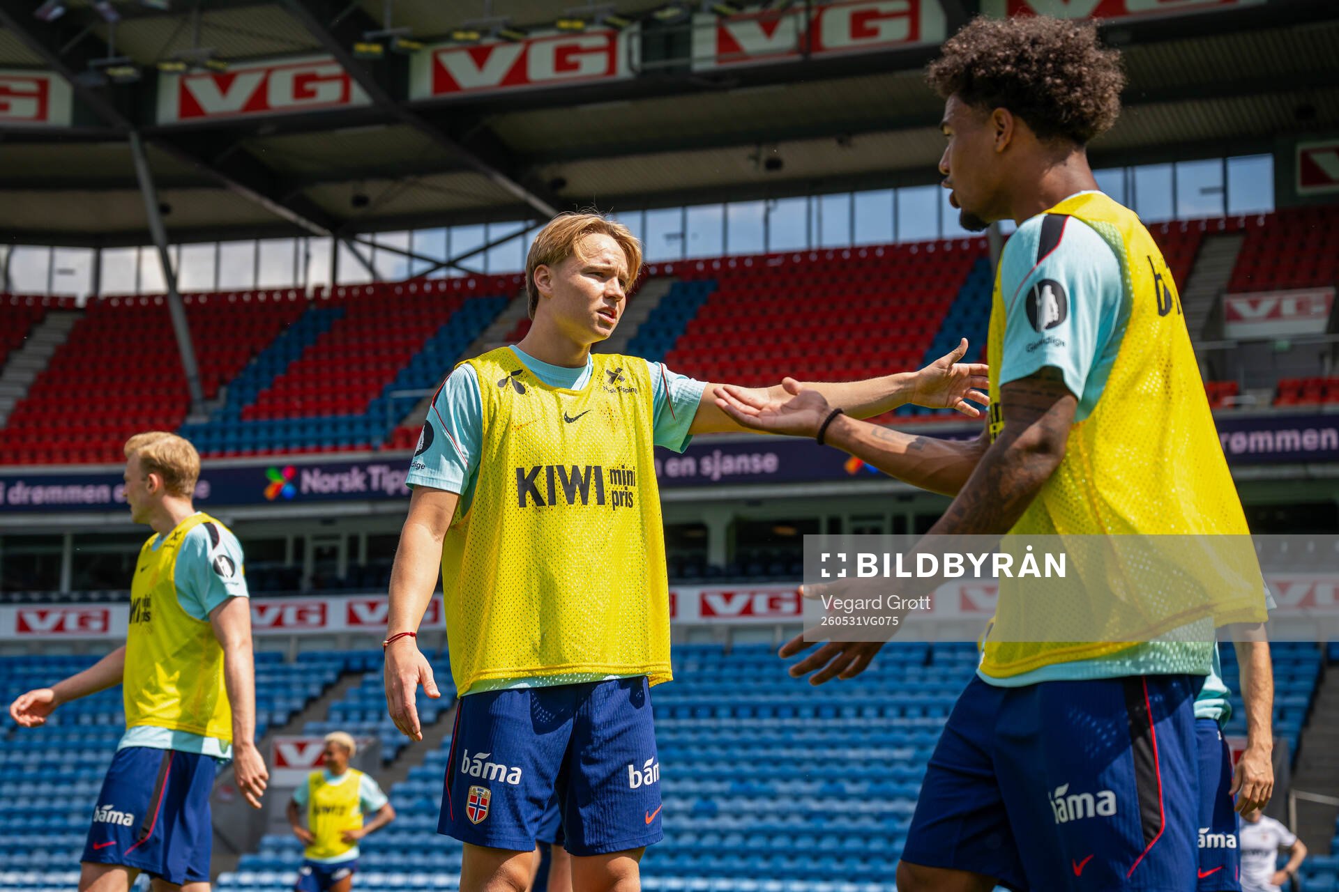 Andreas Schjelderup and Oscar Bobb of the Norwegian