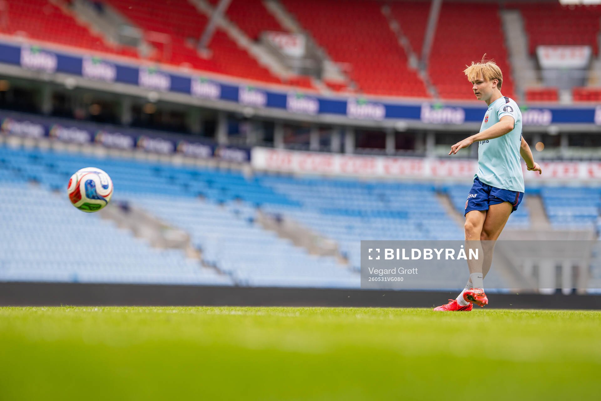Andreas Schjelderup of the Norwegian national football team