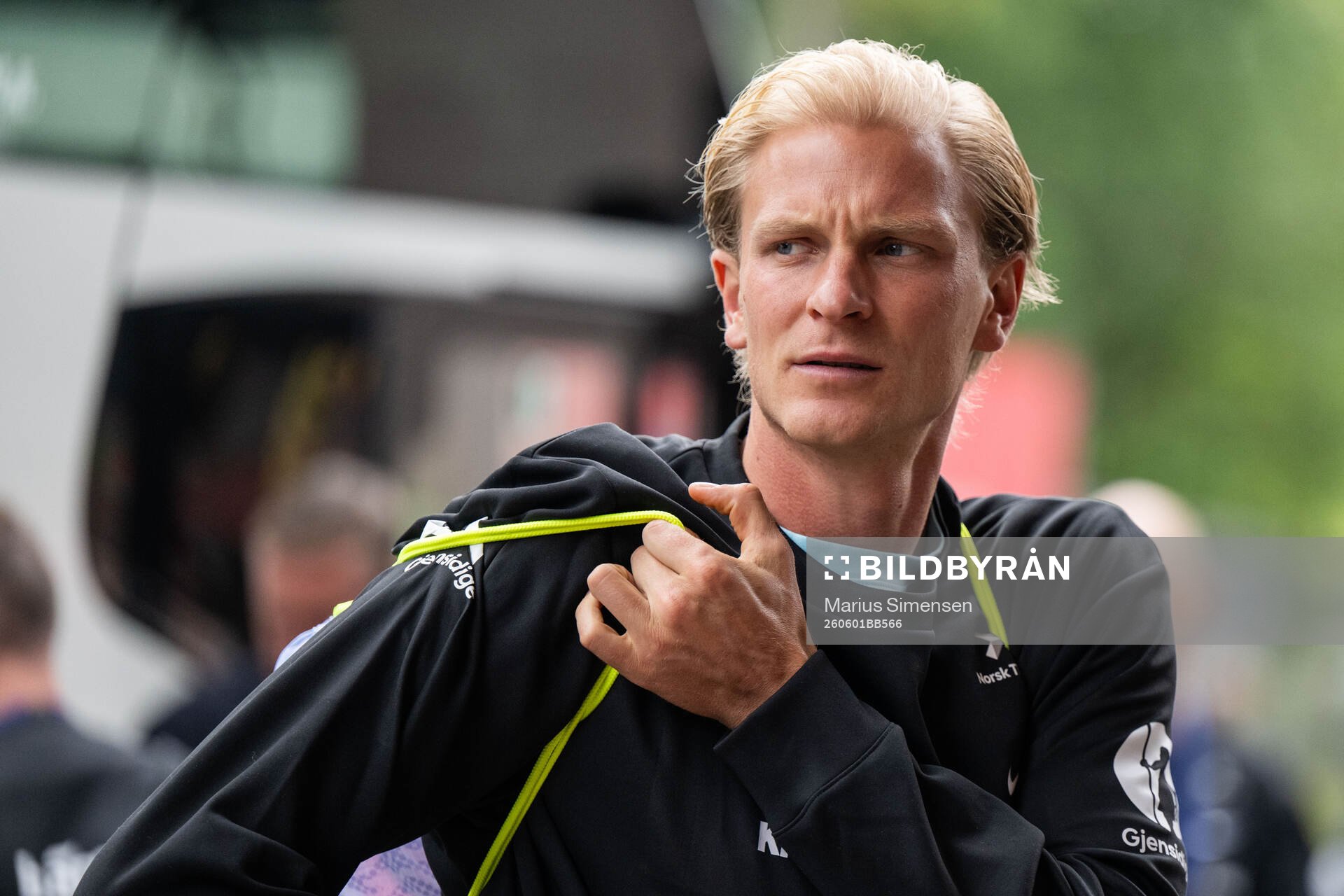 Morten Thorsby of Norway arrives