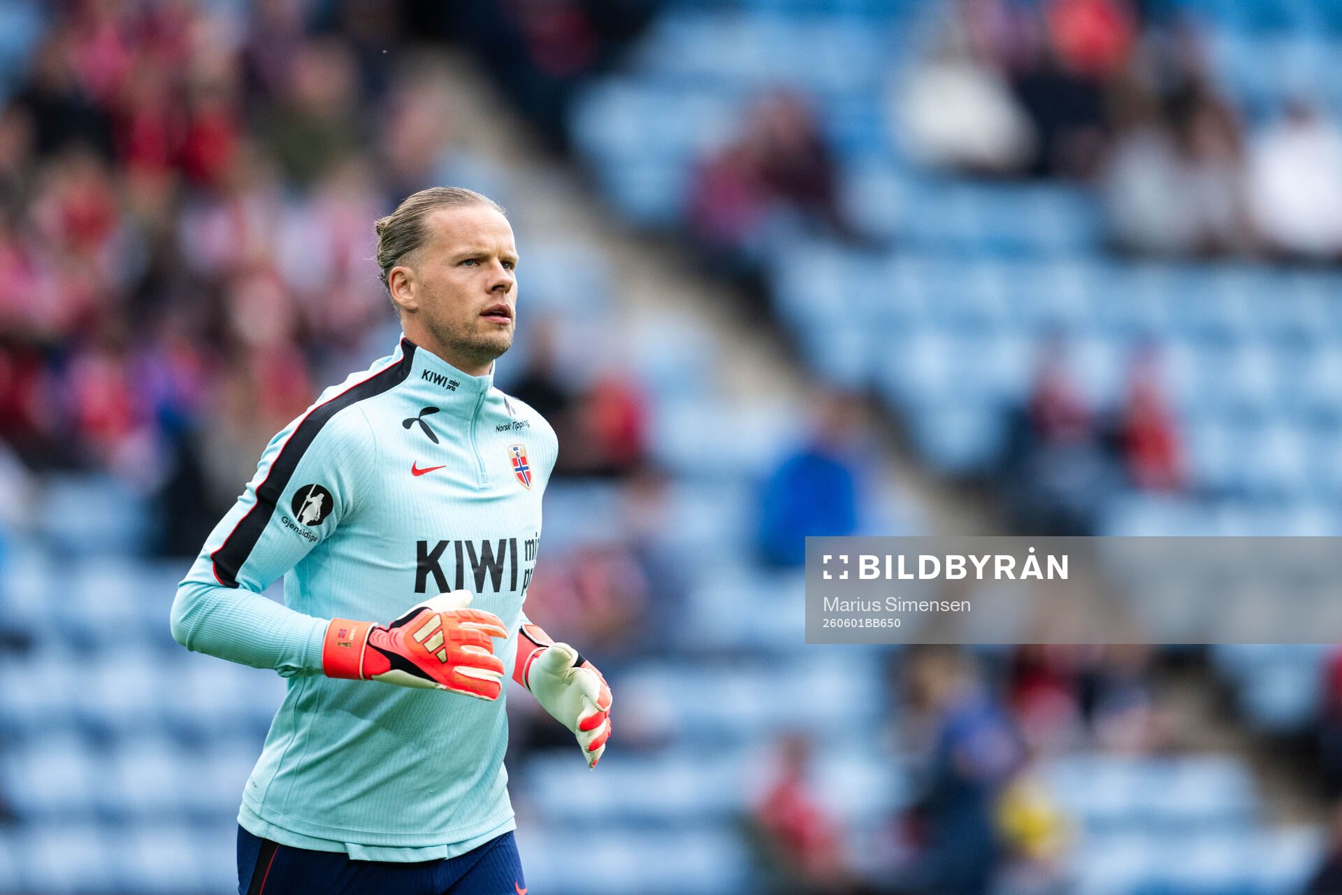 Goalkeeper Ørjan Nyland of Norway