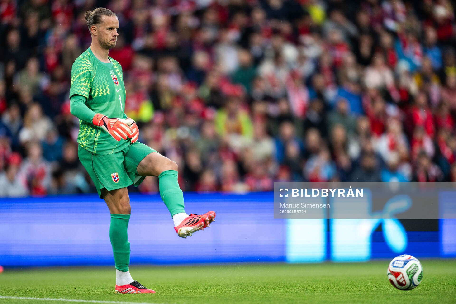Goalkeeper Ørjan Nyland of Norway