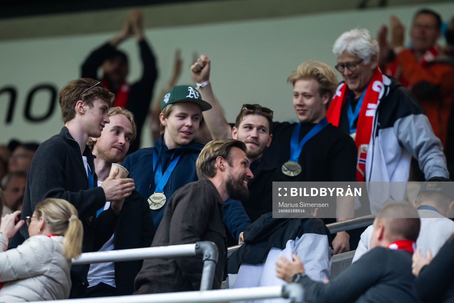 Players of the Norweigan national ice hockey team in the