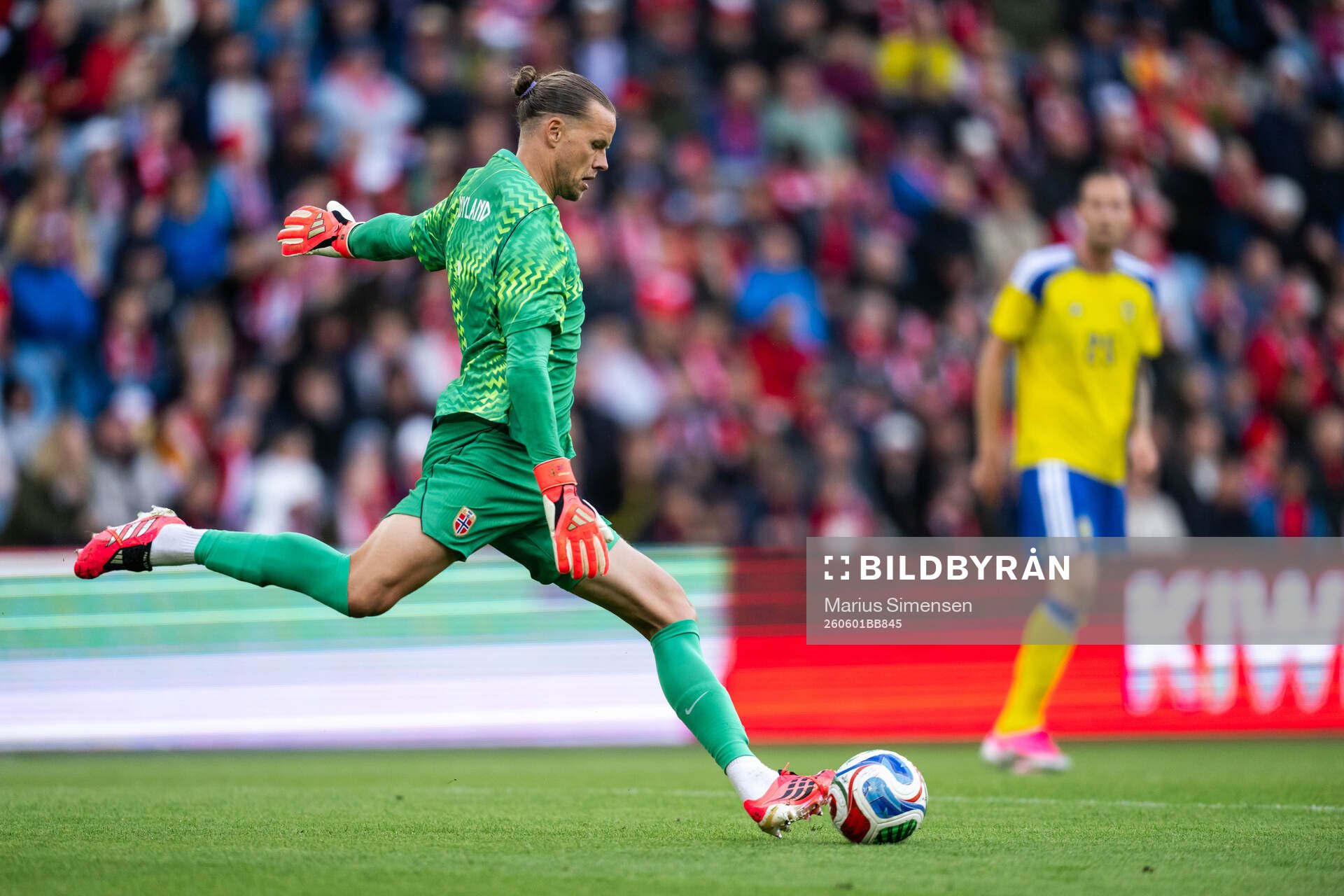 Goalkeeper Ørjan Nyland of Norway