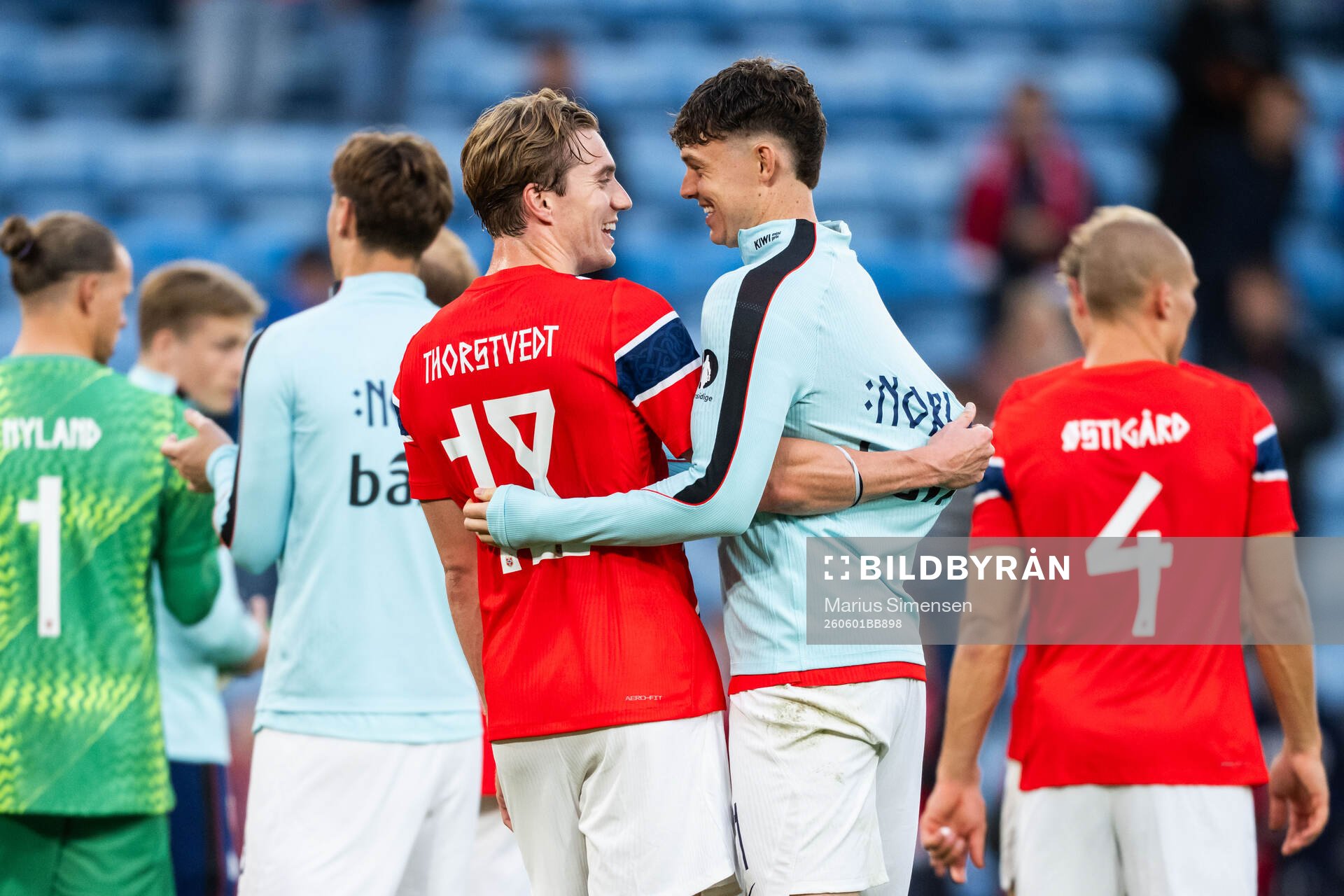 Kristian Thorstvedt and Jørgen Strand Larsen of Norway