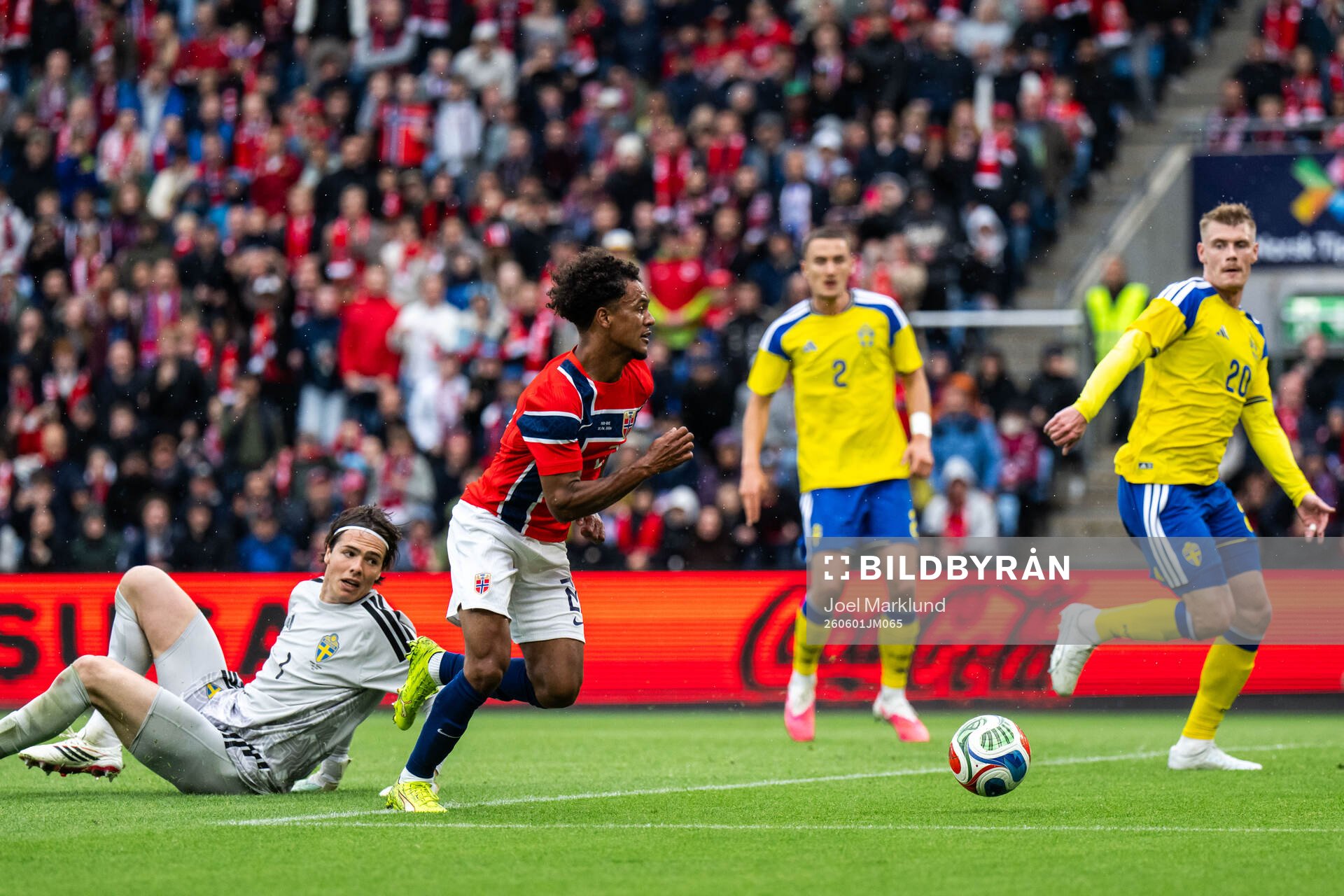 Goalkeeper Jacob Widell Zetterström and Eric Smith of