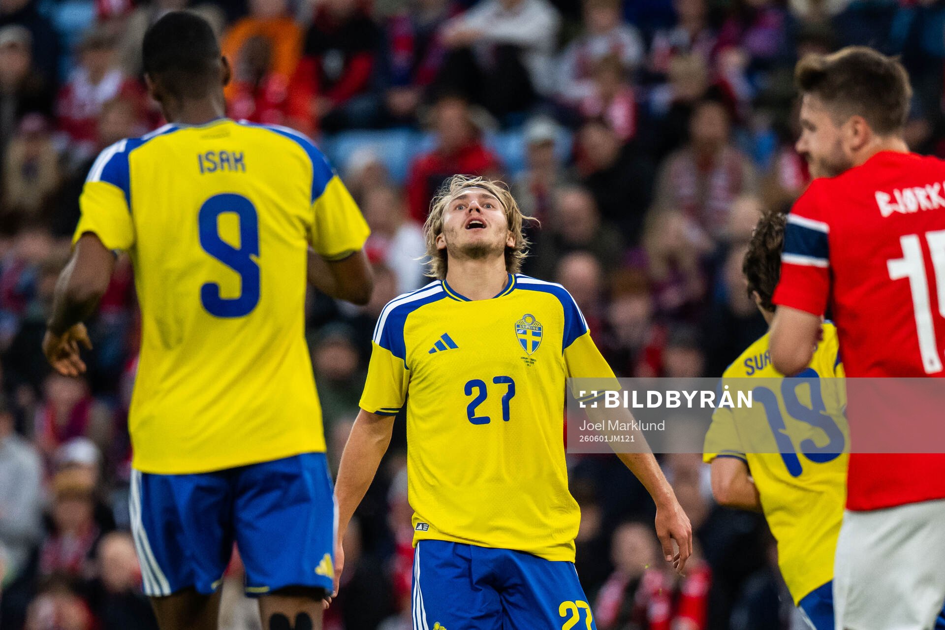 Sebastian Nanasi of Sweden looks dejected