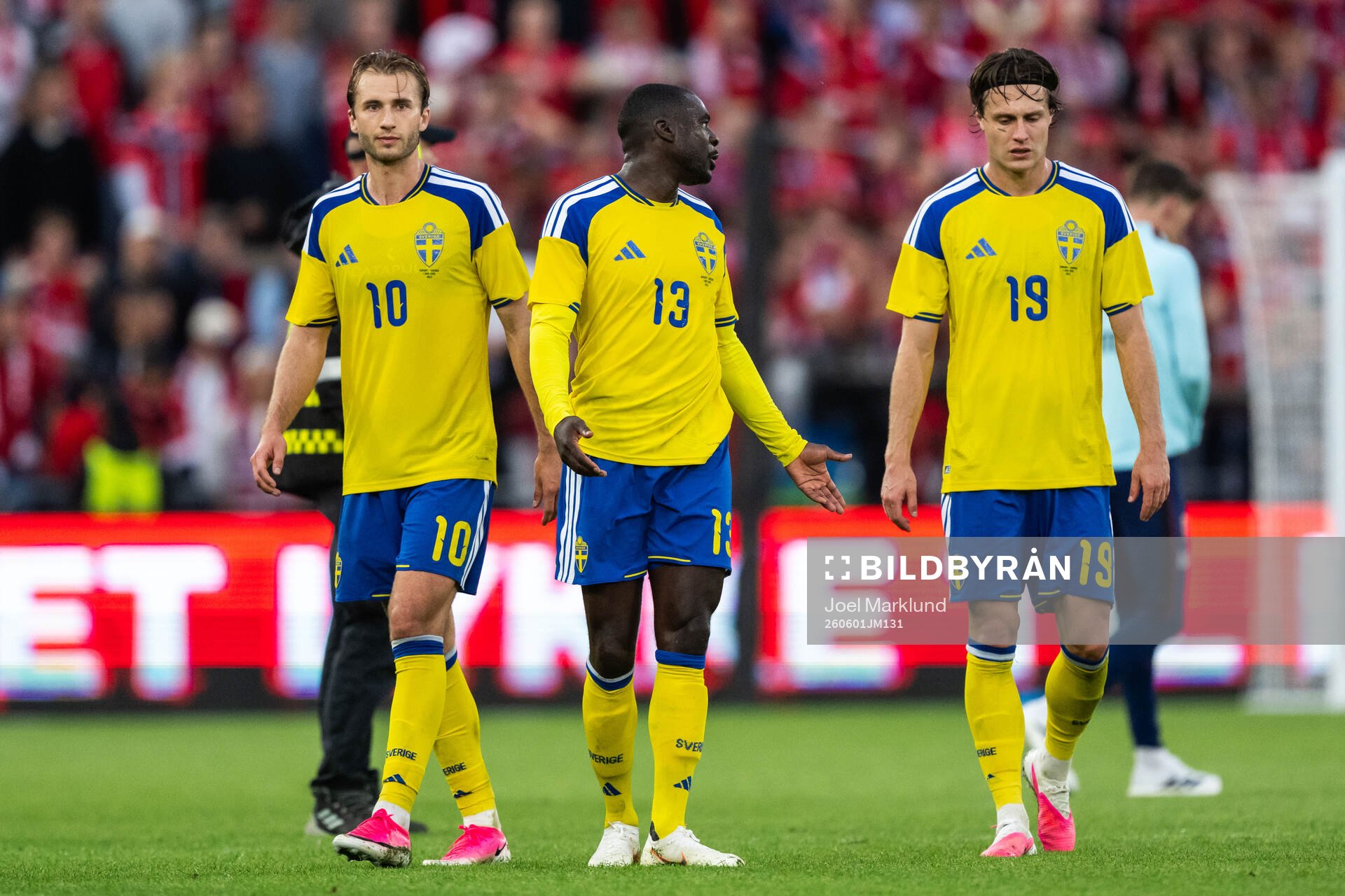 Benjamin Nygren, Ken Sema and Mattias Svanberg of Sweden