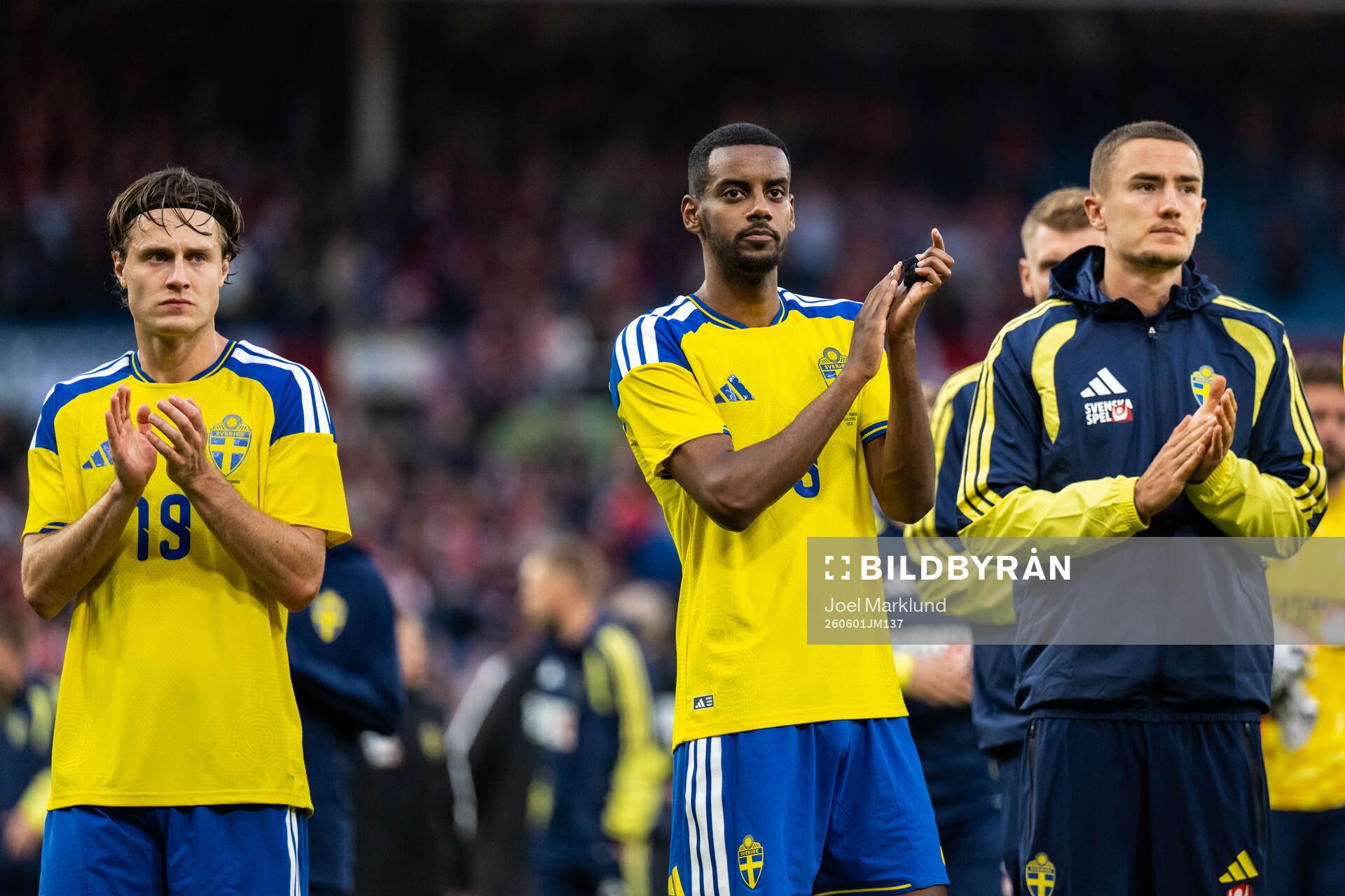 Mattias Svanberg, Alexander Isak and Gustaf Lagerbielke of