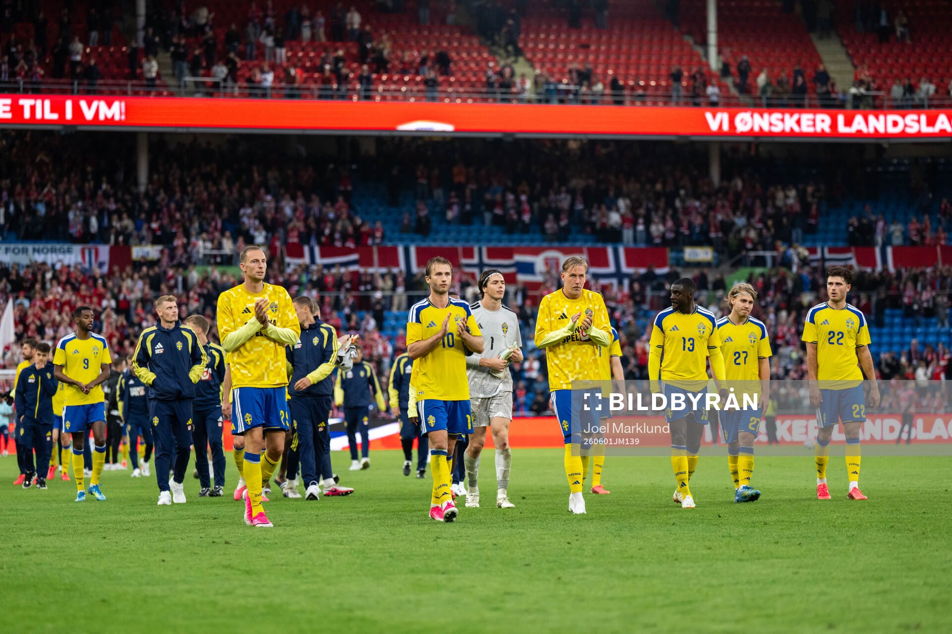 Gustaf Nilsson, Benjamin Nygren, goalkeeper Jacob Widell