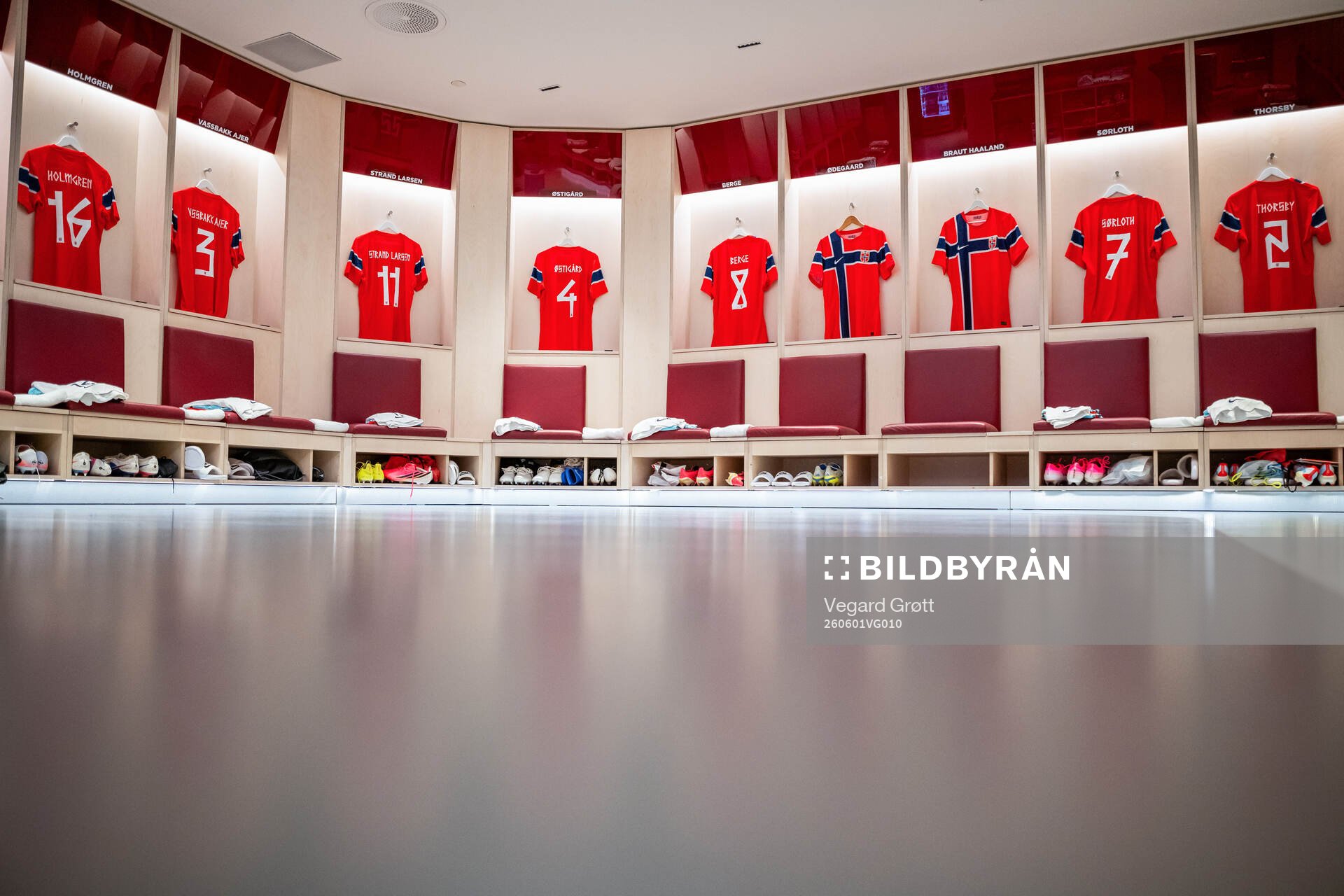 The kits of Marcus Holmgren Pedersen, Kristoffer Ajer,