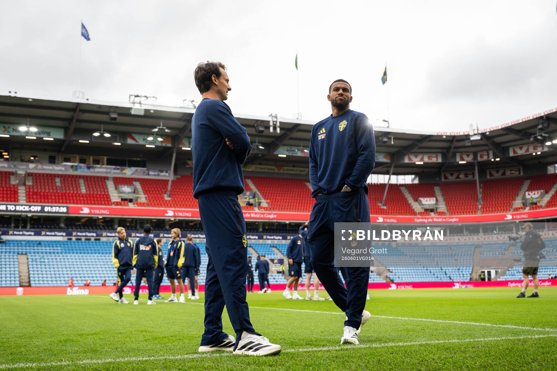 Hjalmar Ekdal and Isak Hien of Sweden