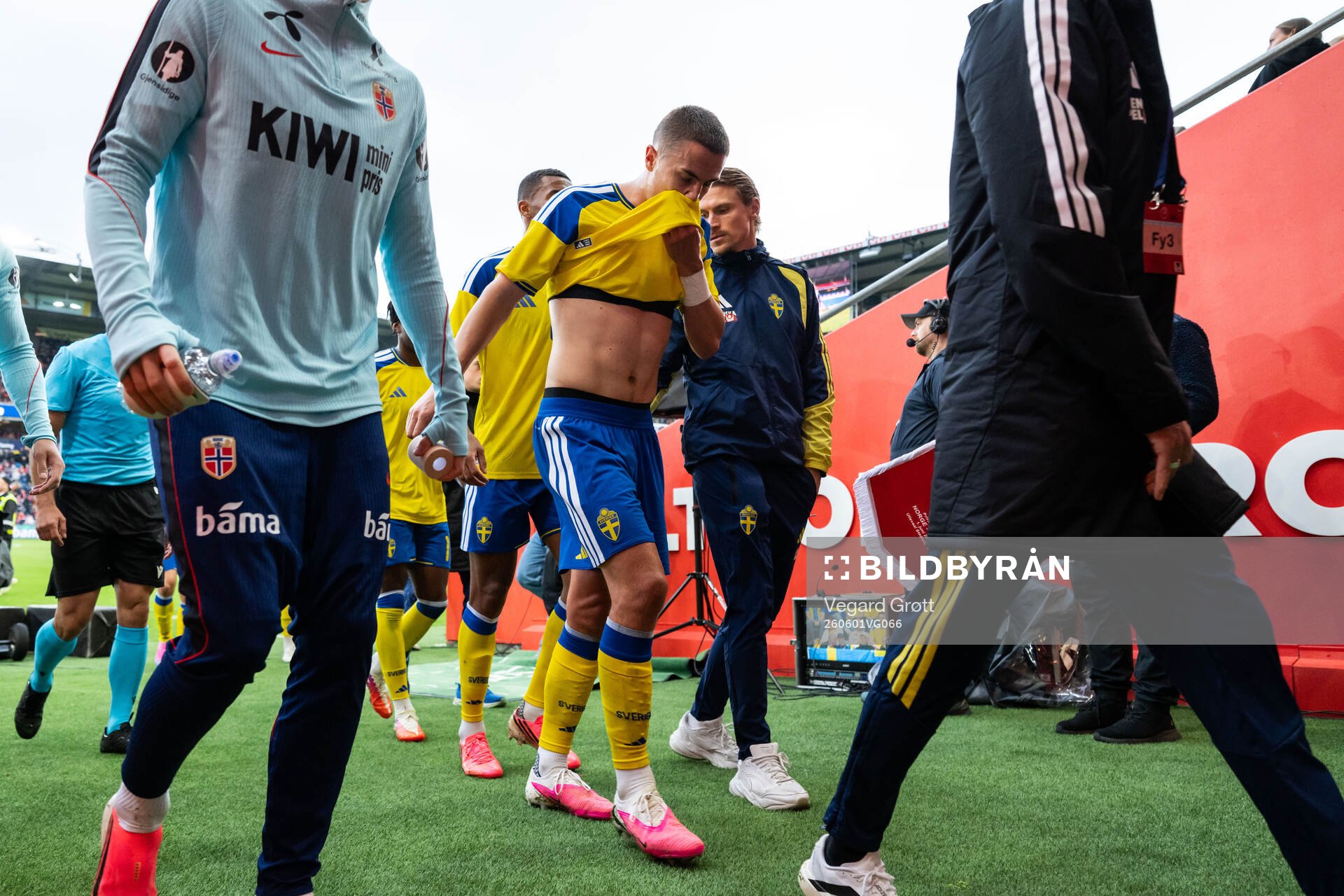 Gustaf Lagerbielke of Sweden at half time of the