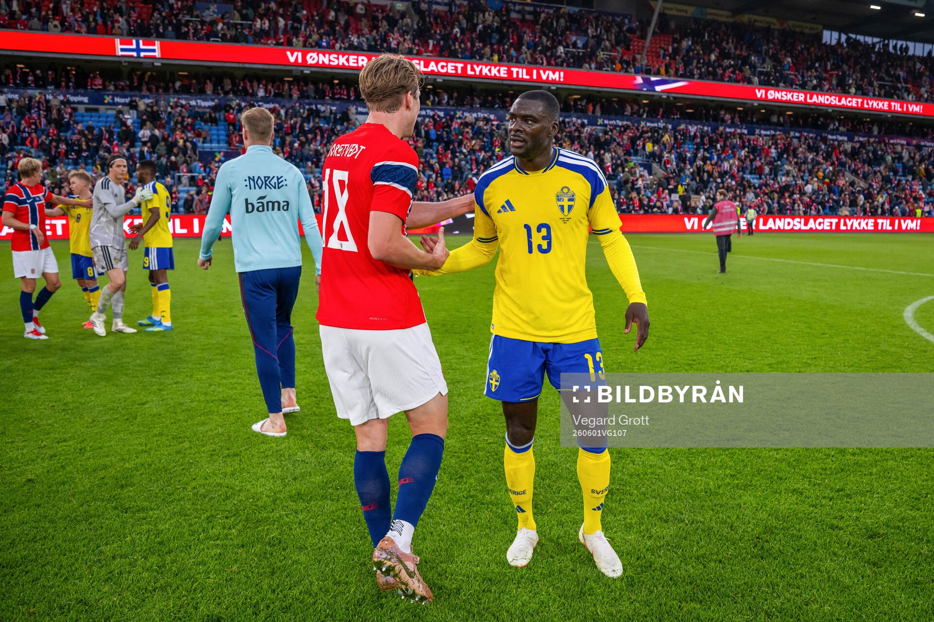 Kristian Thorstvedt of Norway and Ken Sema of Sweden